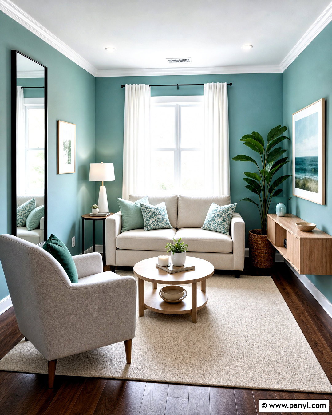 Light Teal Walls For Small Living Room - 20 teal walls living room ideas