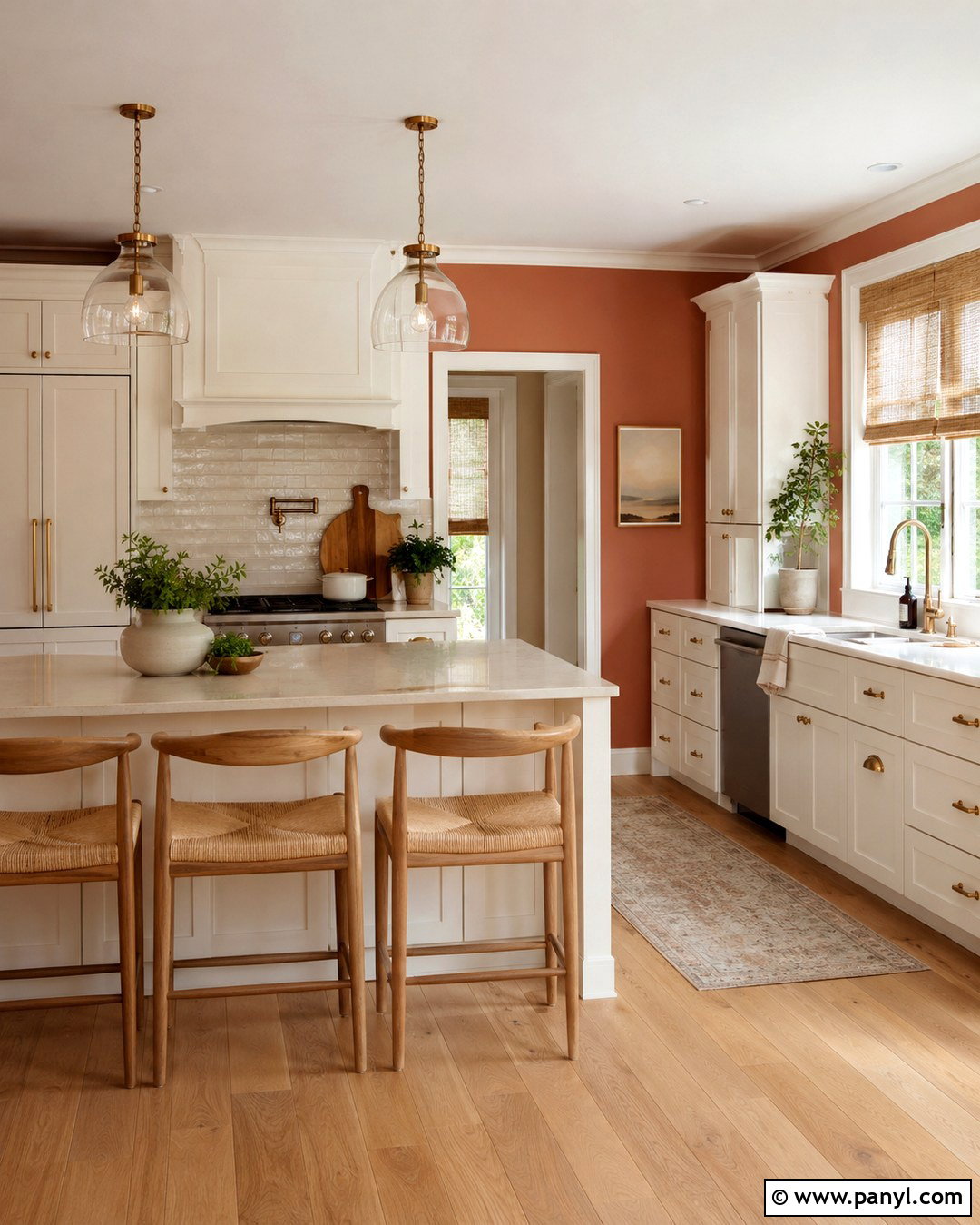 Light Terracotta Kitchen Walls With White Cabinets - 20 Light Terracotta Kitchen Walls