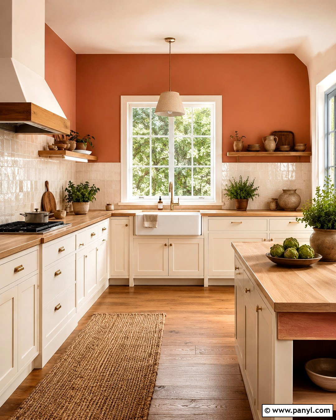 Light Terracotta Kitchen Walls With Zellige Tile - 20 Light Terracotta Kitchen Walls