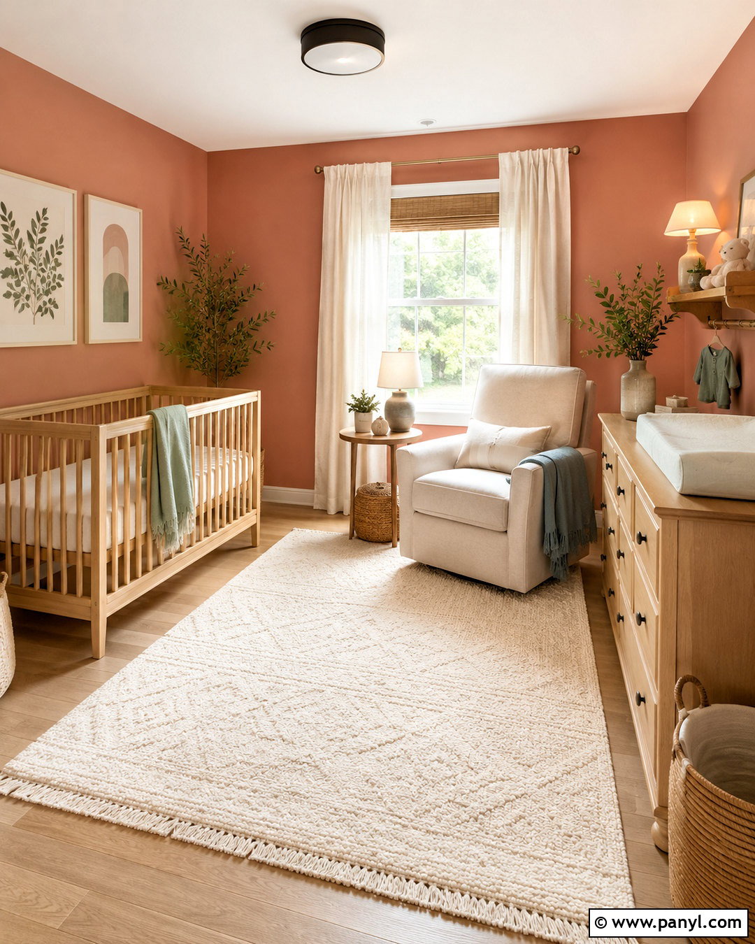 Light Terracotta Walls In A Nursery - 40 Light Terracotta Walls