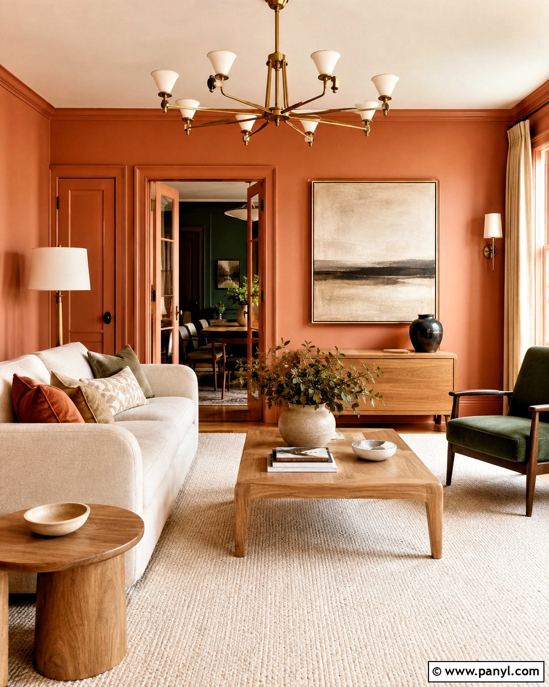 Light Terracotta Walls With Matching Trim - 40 Light Terracotta Walls