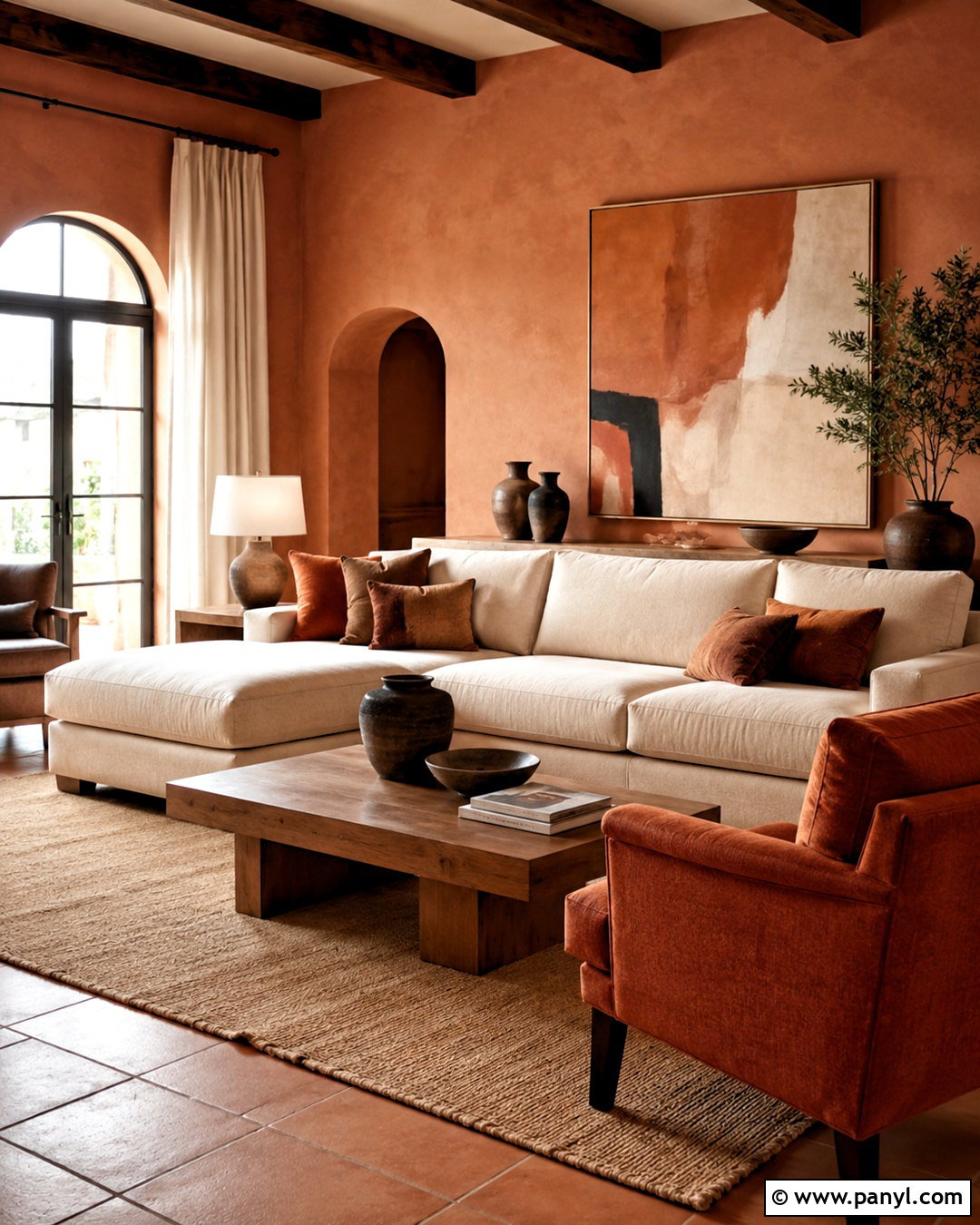 Light Terracotta Walls With Tonal Clay Decor - 40 Light Terracotta Walls