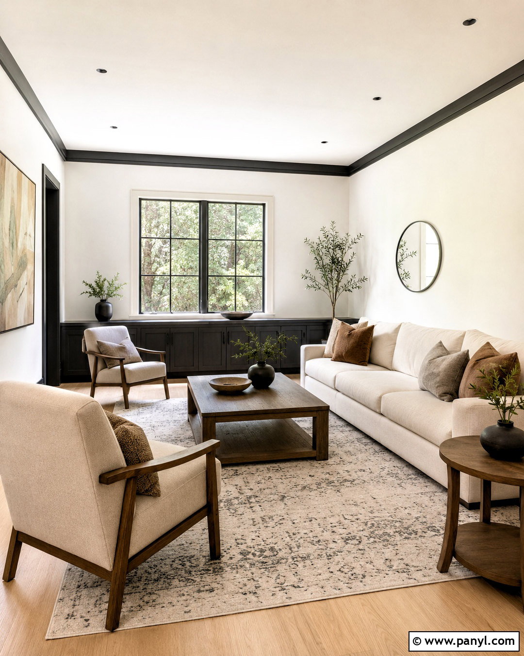 Light Walls With Dark Baseboards - 40 light walls darker trim ideas