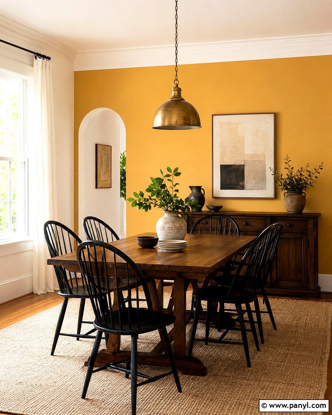 Light Yellow Accent Wall Dining Room - 20 Light Yellow Accent Wall Ideas