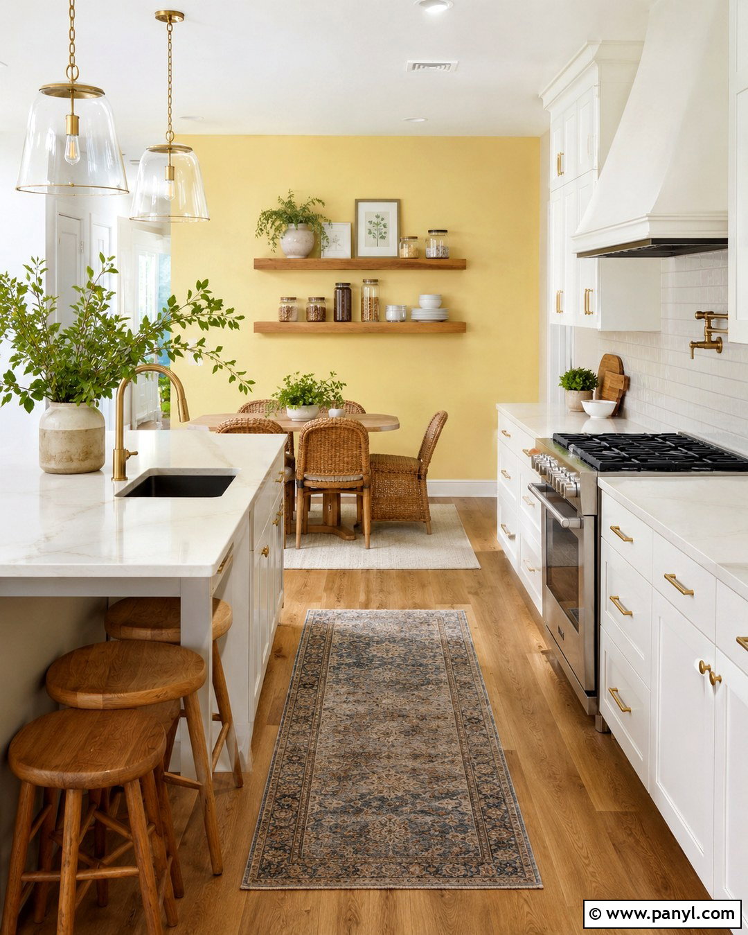 Light Yellow Accent Wall Kitchen - 20 Light Yellow Accent Wall Ideas
