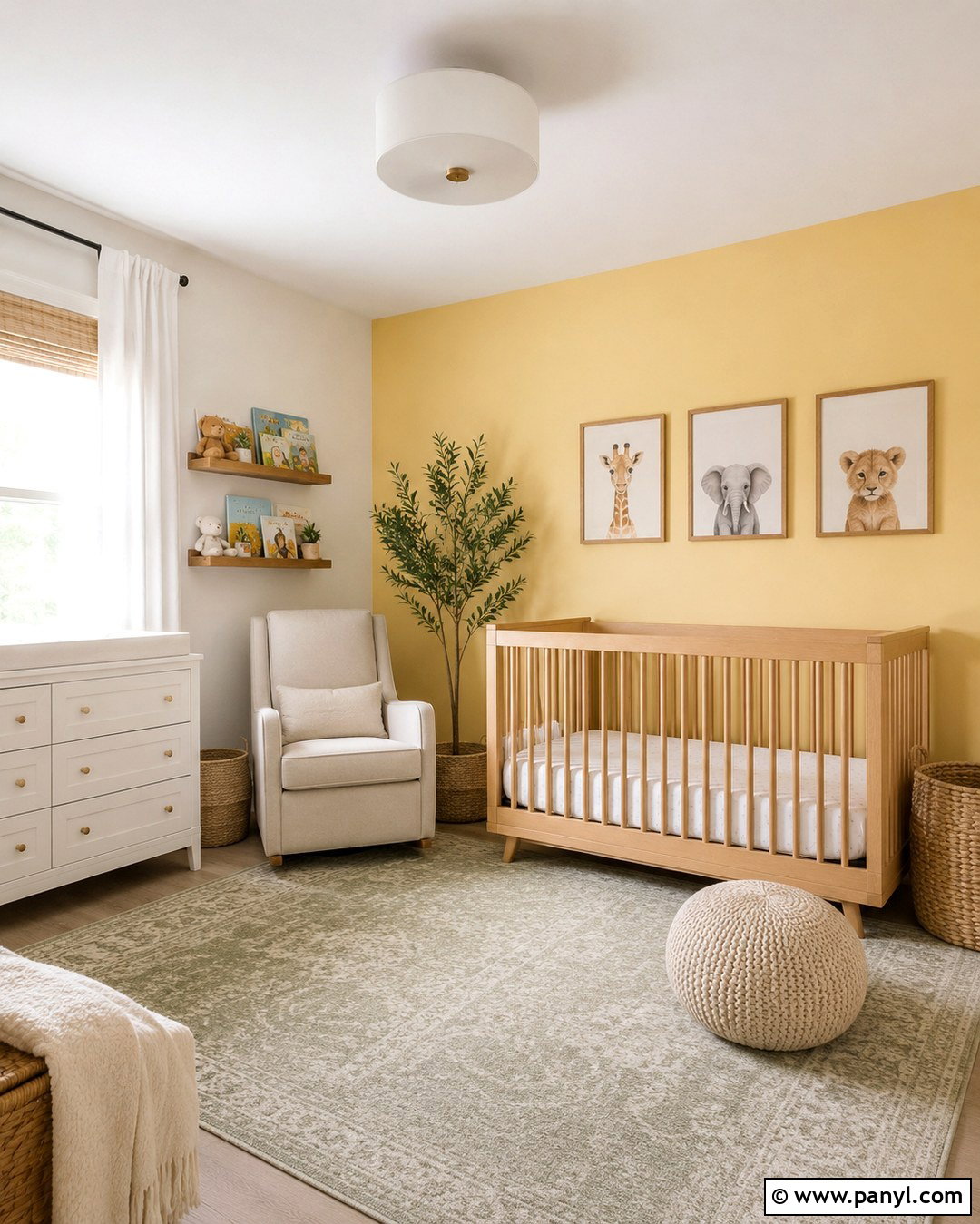 Light Yellow Accent Wall Nursery - 20 Light Yellow Accent Wall Ideas