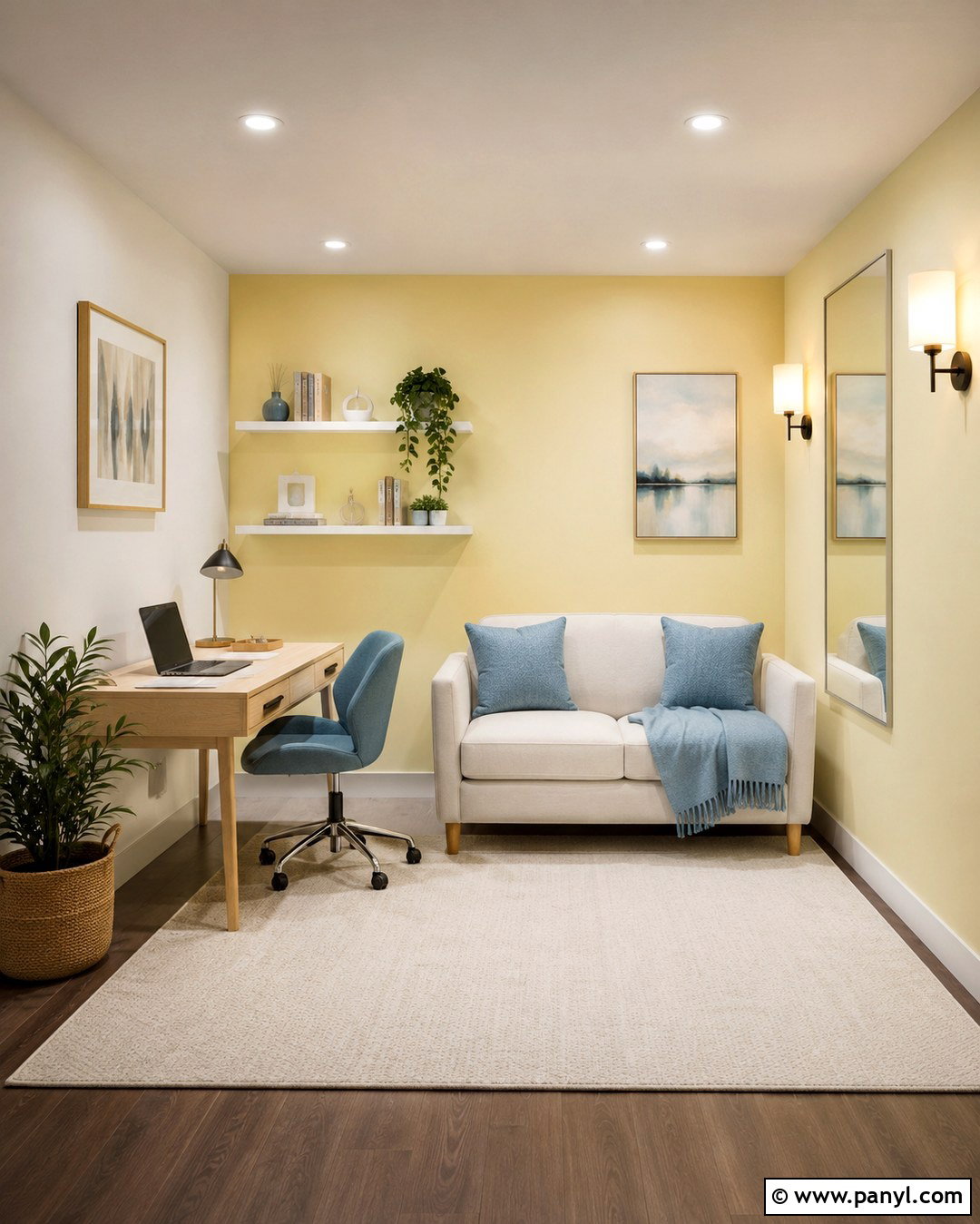 Light Yellow Accent Wall Small Room - 20 Light Yellow Accent Wall Ideas
