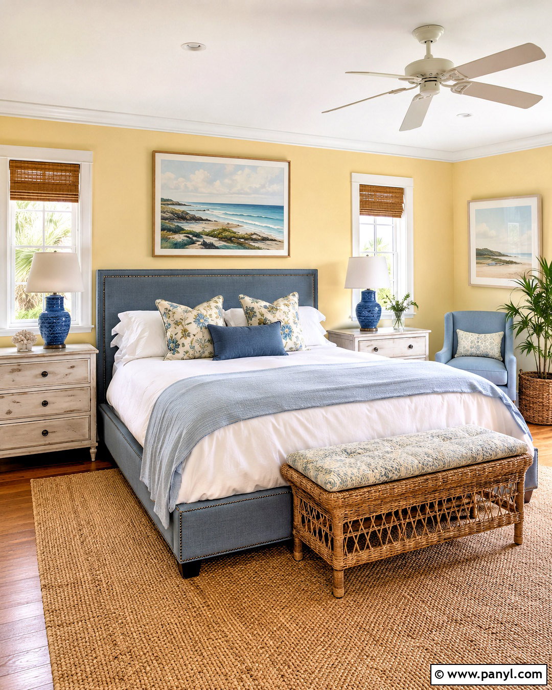 Light Yellow And Blue Bedroom - 20 light yellow bedrooms