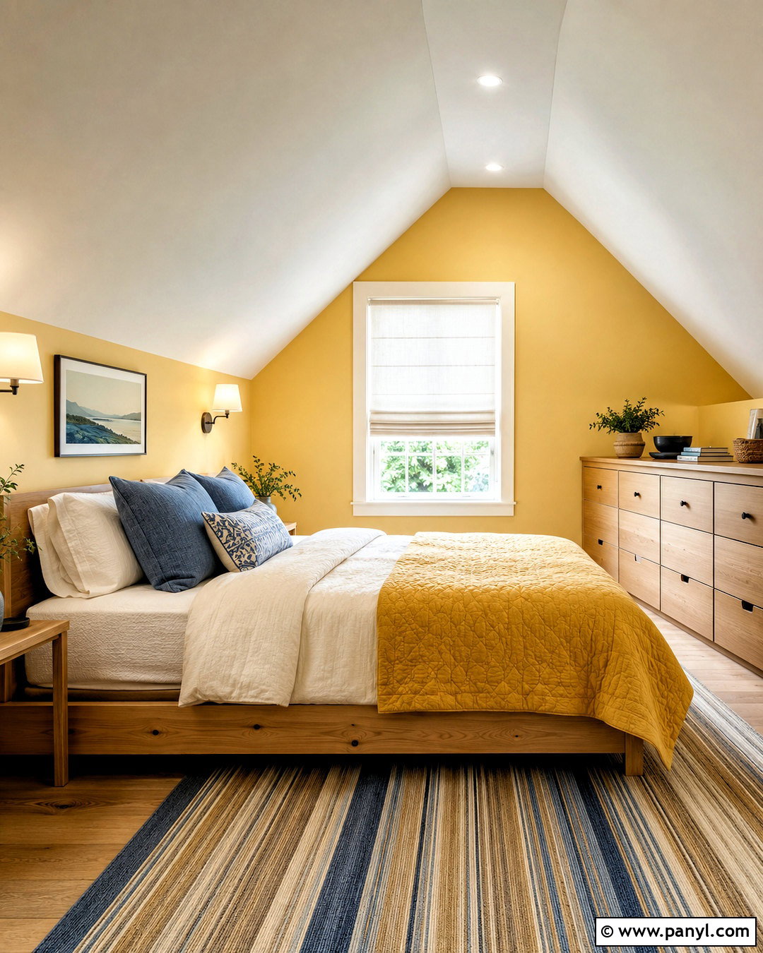 Light Yellow Attic Bedroom - 20 light yellow bedrooms