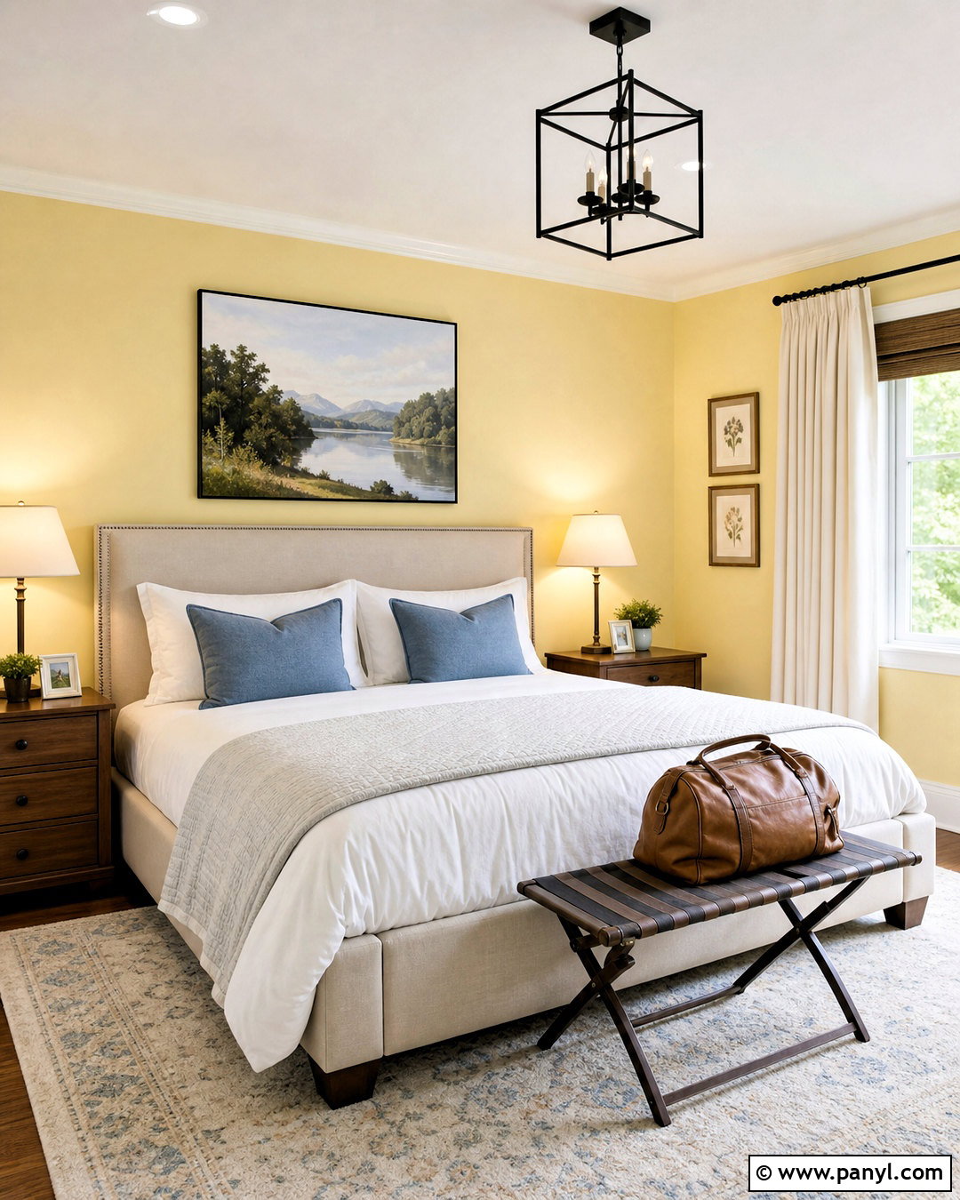 Light Yellow Bedroom Walls In A Guest Room - 20 light yellow bedroom walls