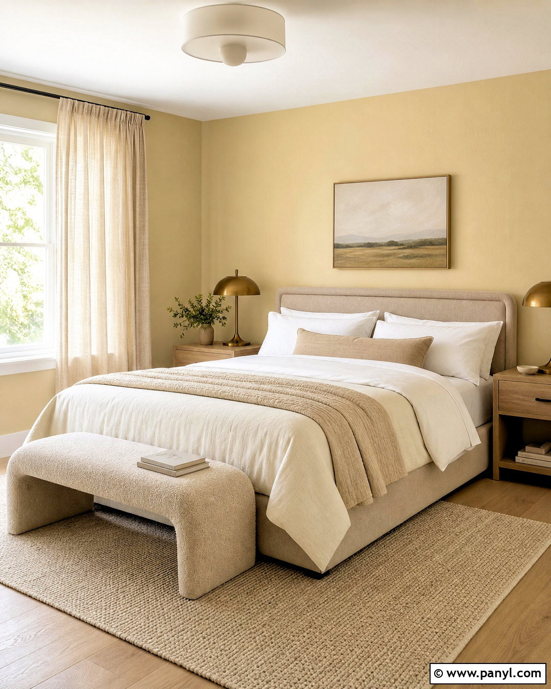 Light Yellow Bedroom Walls With Cream Bedding - 20 light yellow bedroom walls