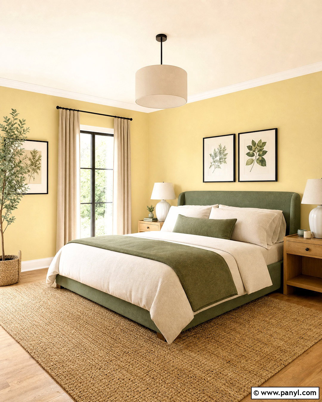 Light Yellow Bedroom Walls With Sage Green - 20 light yellow bedroom walls