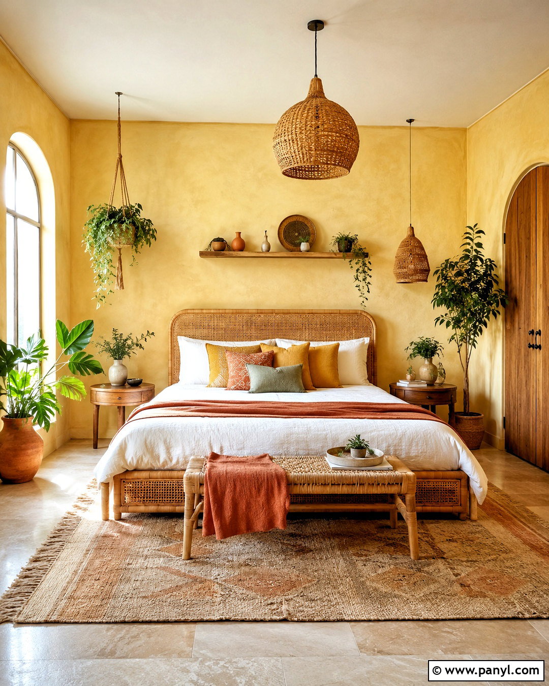 Light Yellow Boho Bedroom - 20 light yellow bedrooms