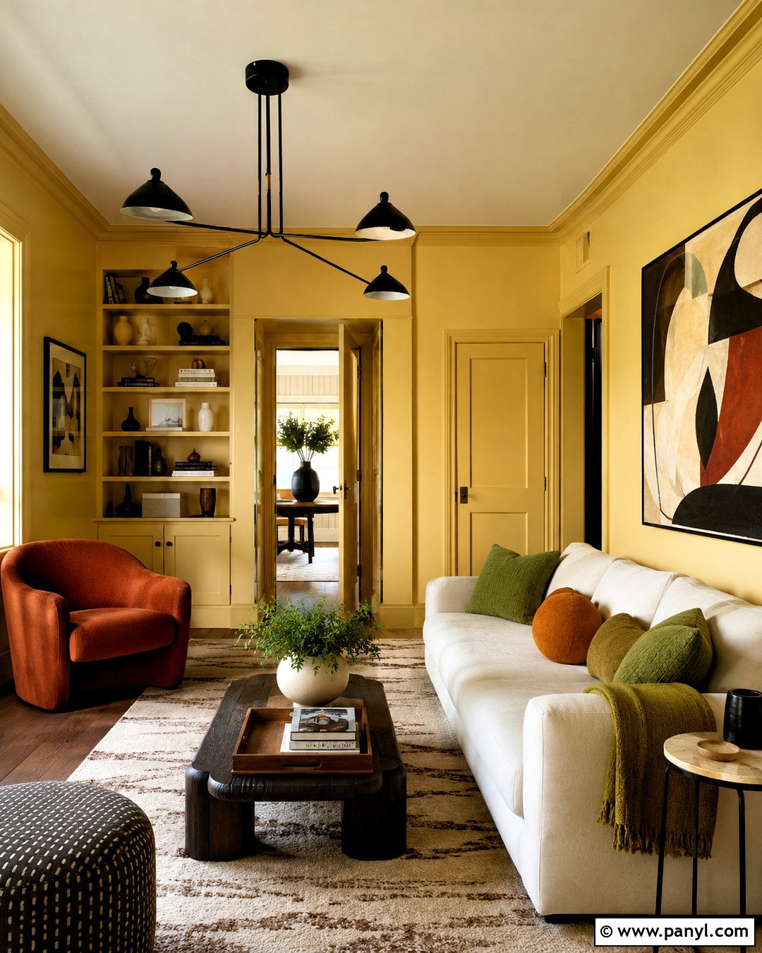 Light Yellow Color Drenched Room - 40 light yellow walls