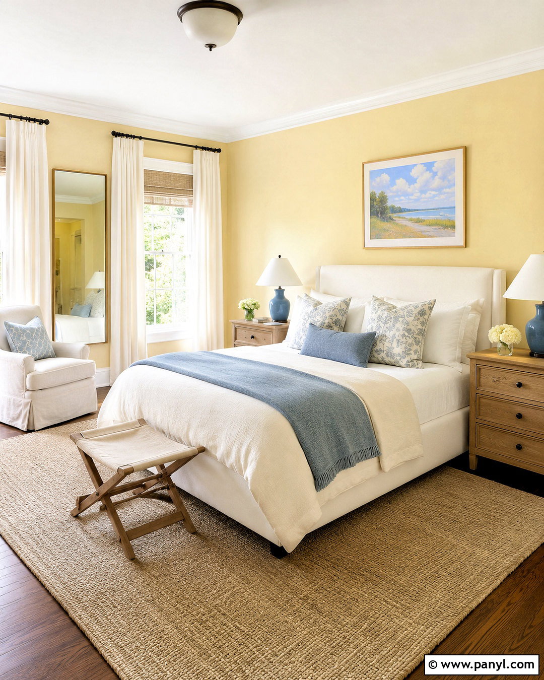 Light Yellow Guest Bedroom - 20 light yellow bedrooms