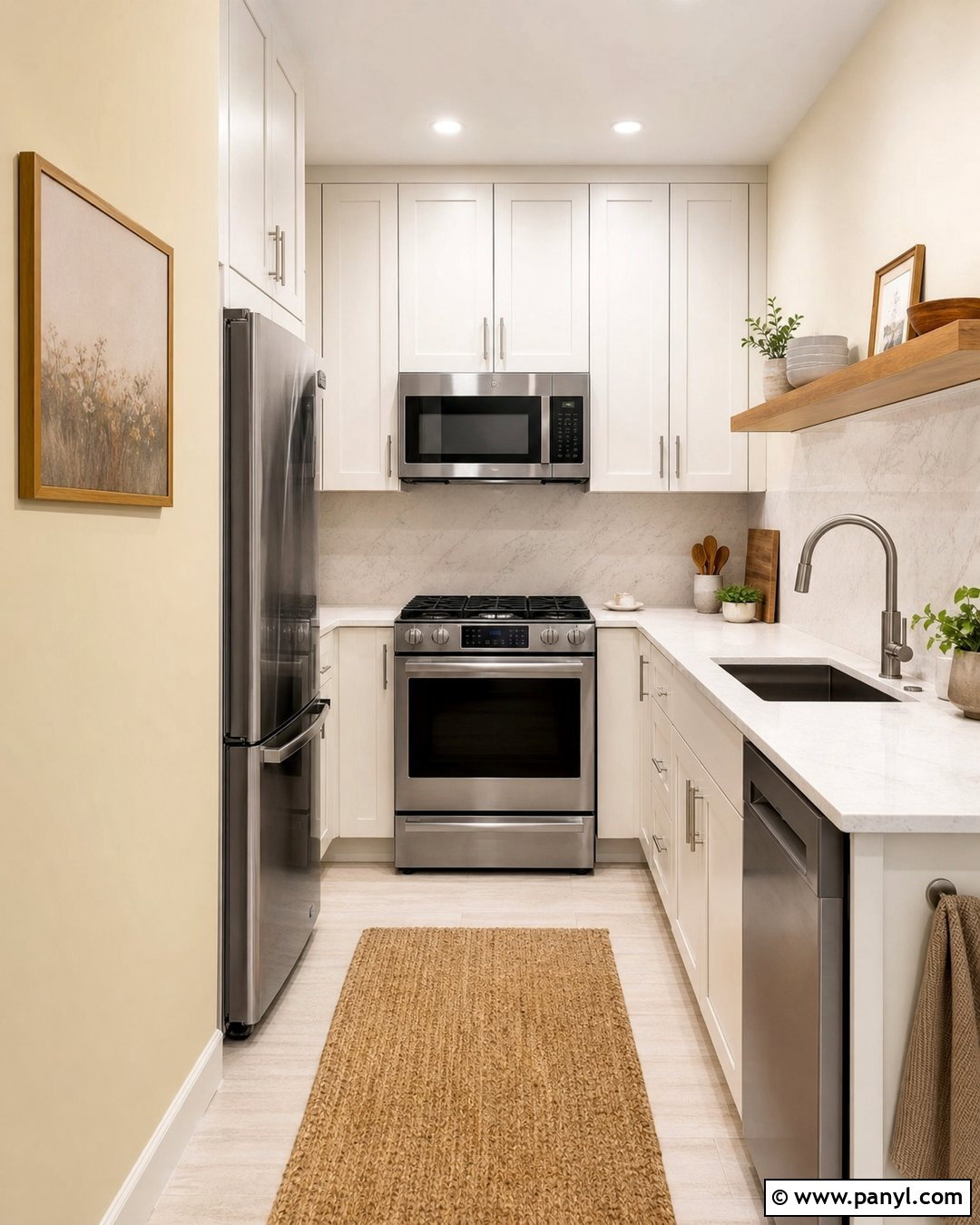 Light Yellow Kitchen Walls In A Small Kitchen - 35 Light Yellow Kitchen Walls