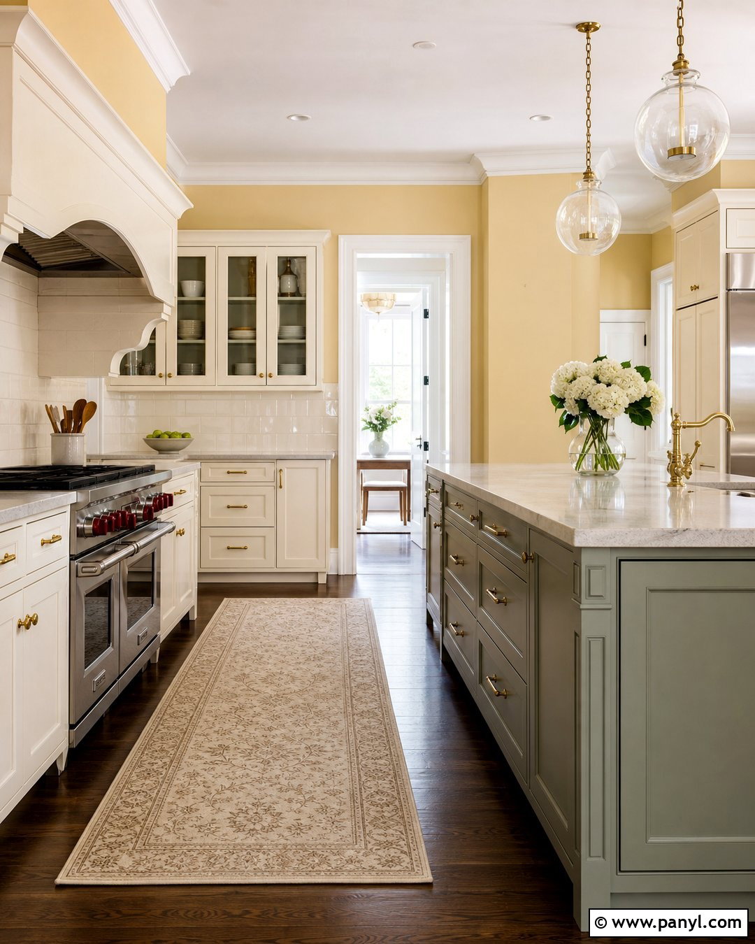 Light Yellow Kitchen Walls With Dark Wood Floors - 35 Light Yellow Kitchen Walls