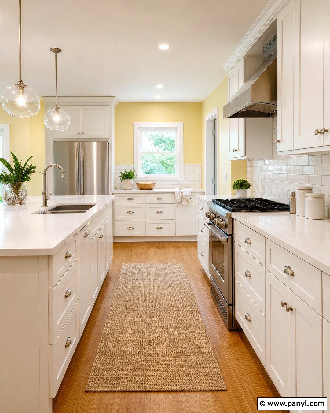 Light Yellow Kitchen Walls With White Cabinets - 35 Light Yellow Kitchen Walls