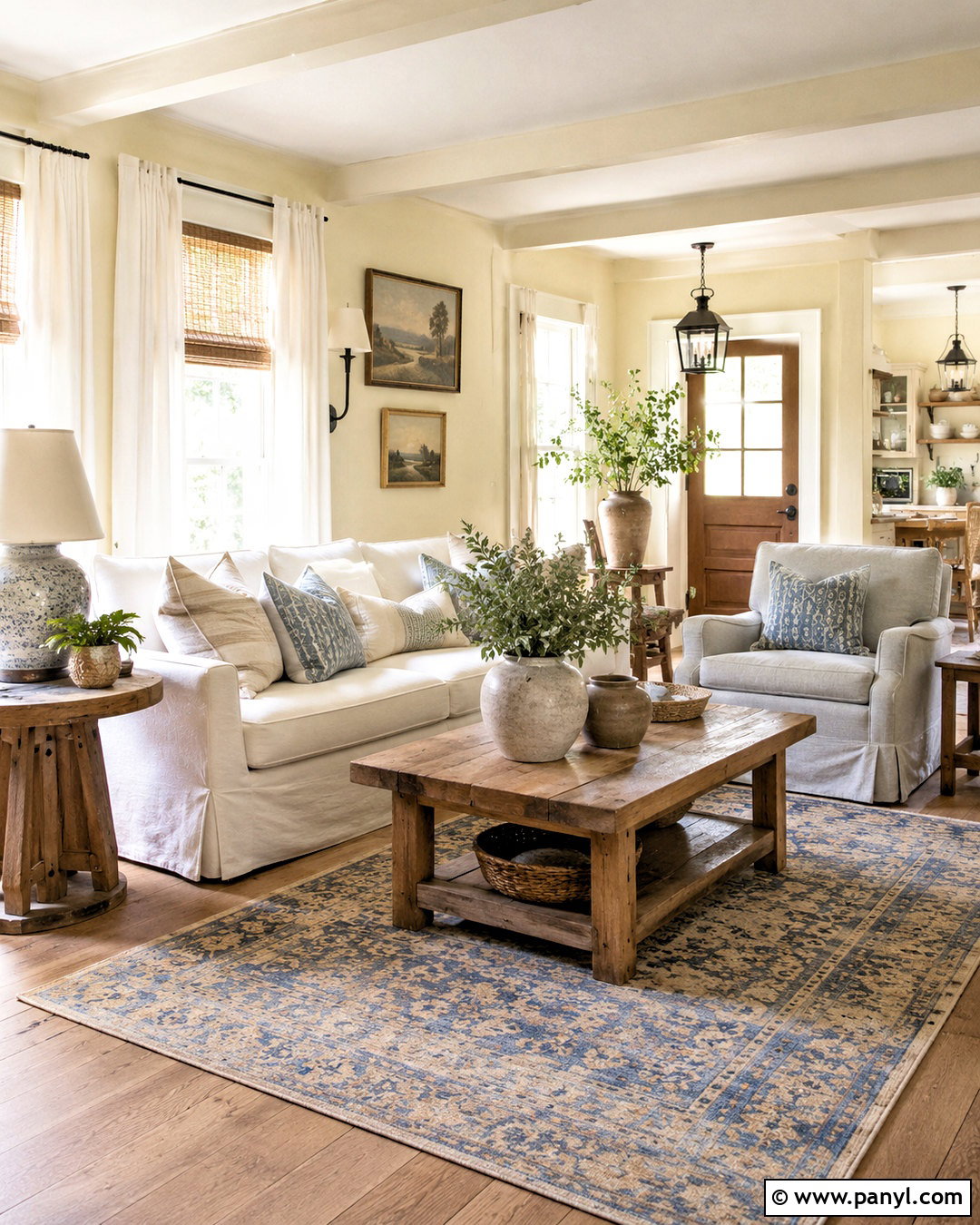 Light Yellow Living Room With Farmhouse Decor - 20 light yellow living room ideas