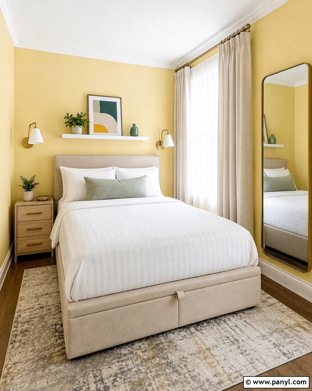 Light Yellow Small Bedroom - 20 light yellow bedrooms