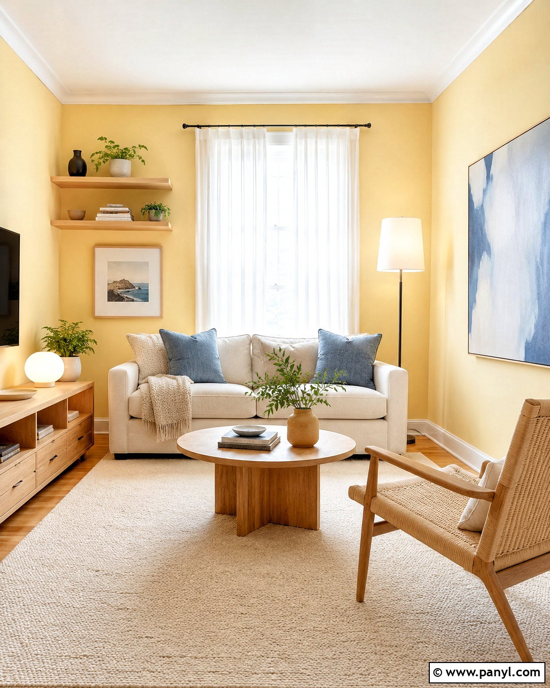 Light Yellow Small Living Room - 20 light yellow room ideas