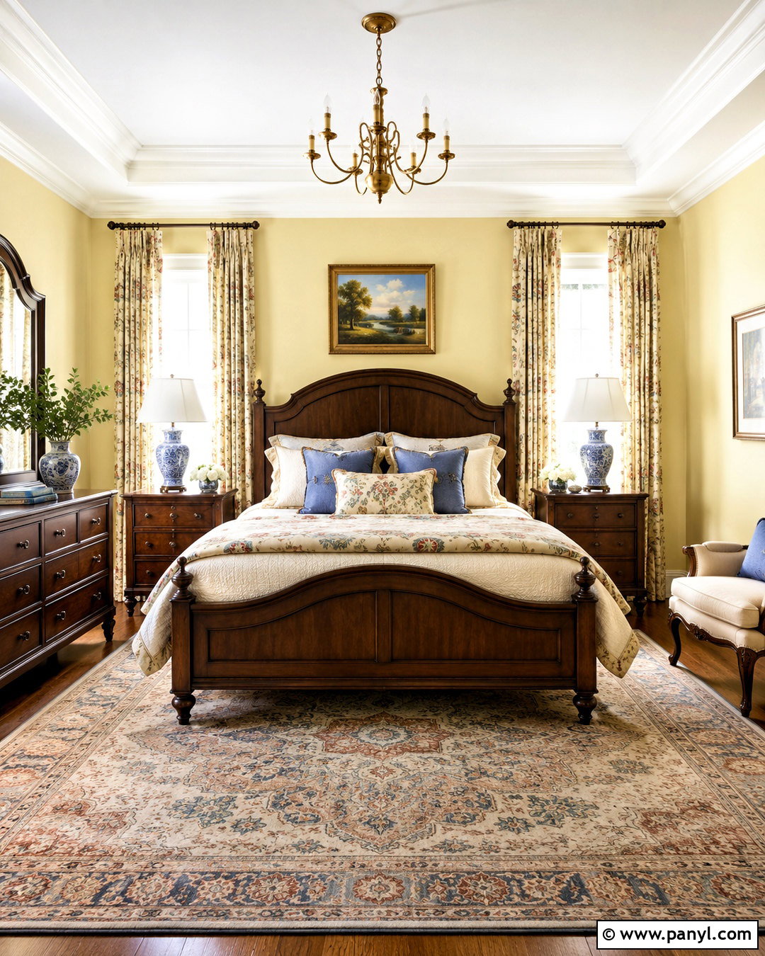 Light Yellow Traditional Bedroom - 20 light yellow bedrooms