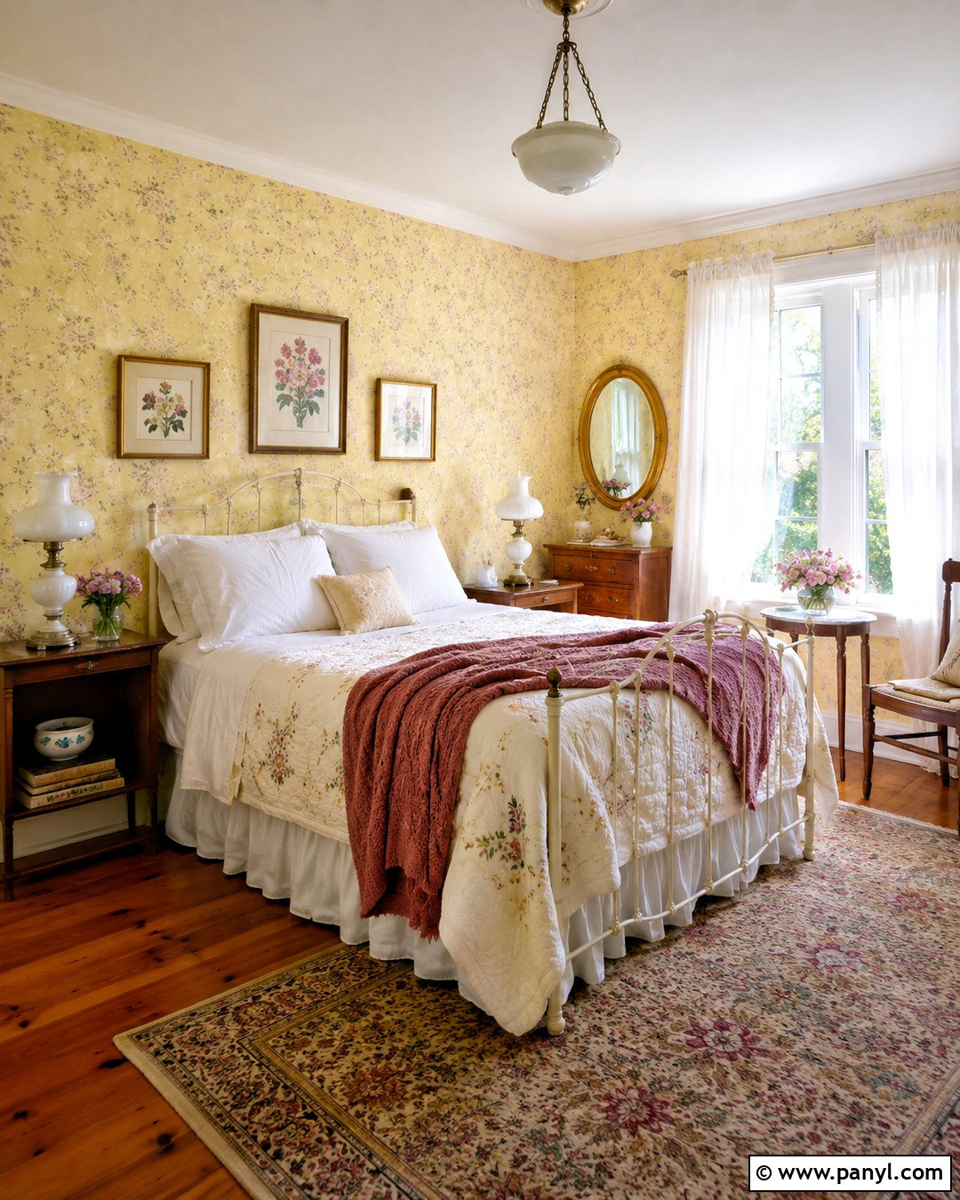 Light Yellow Vintage Bedroom - 20 light yellow bedrooms