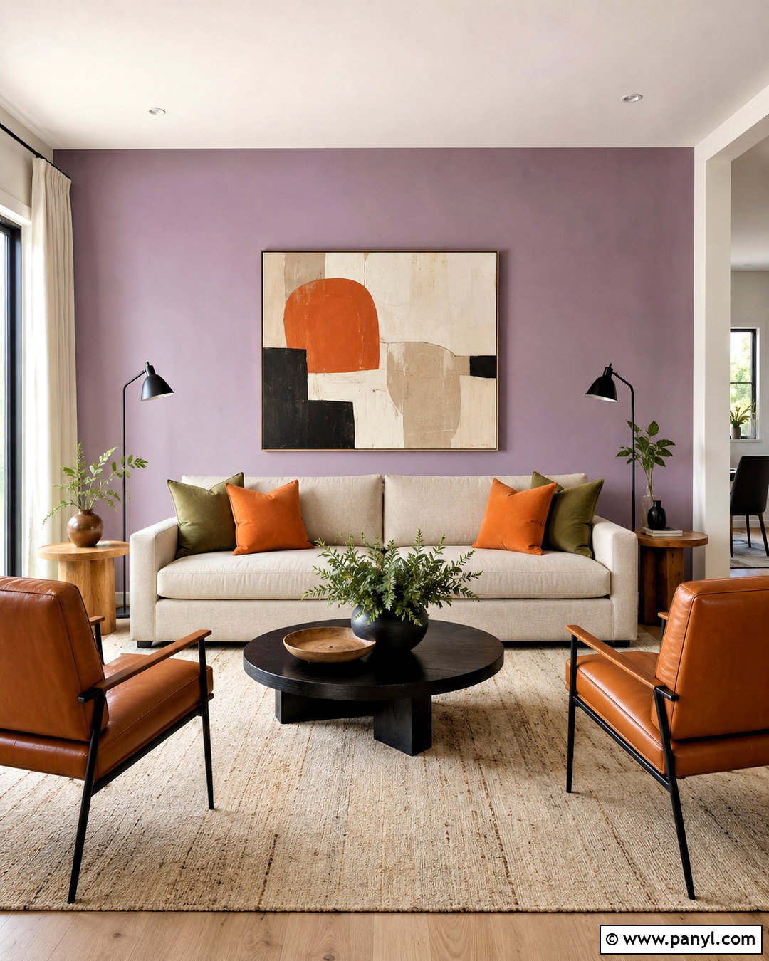 Lilac Accent Wall Living Room - 20 lilac wall paint ideas