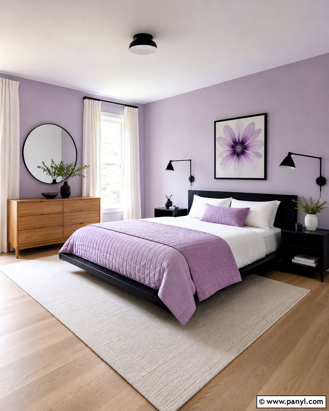 Lilac And Black Bedroom - 20 lilac bedroom ideas
