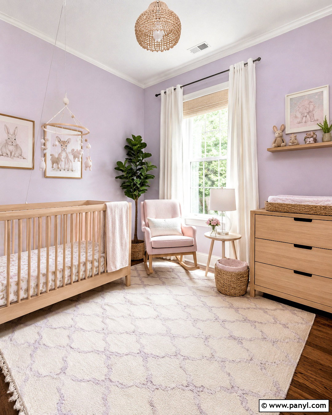 Lilac And Blush Nursery - 20 lilac wall paint ideas