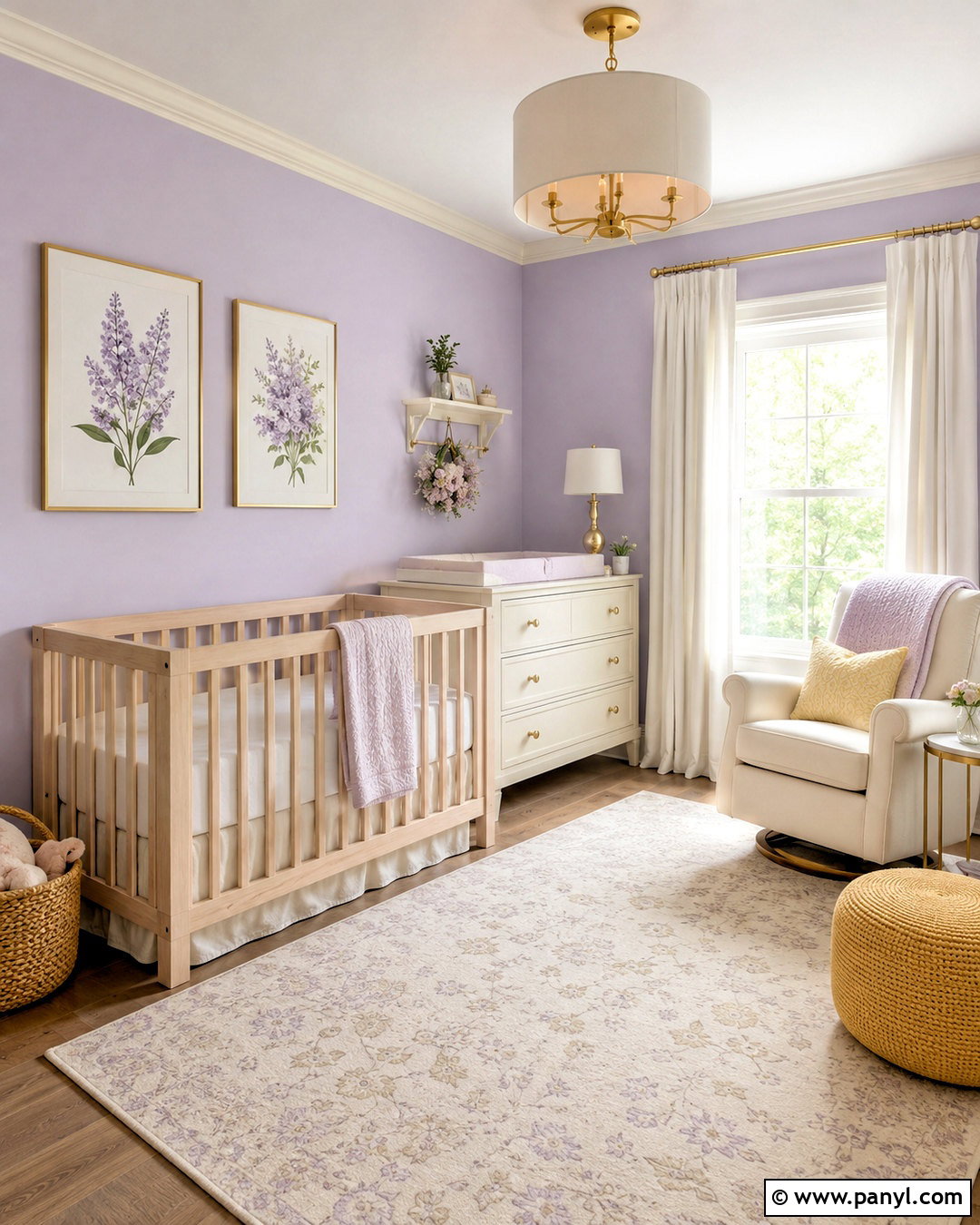 Lilac And Buttercream Nursery - 20 nursery color scheme ideas