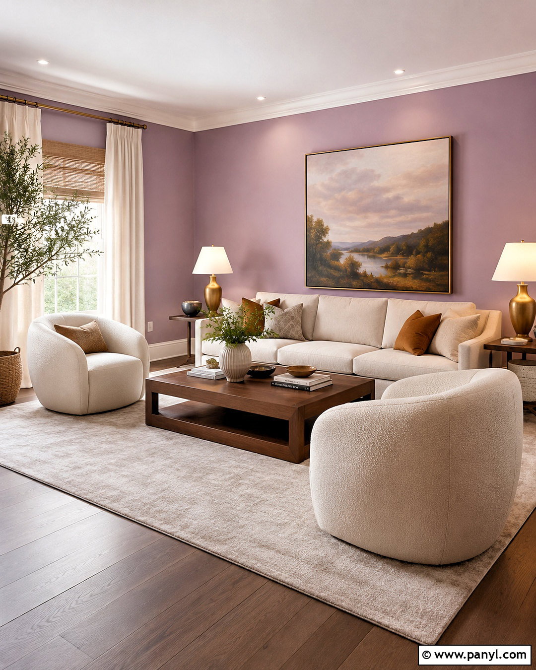 Lilac And Cream Living Room - 20 lilac wall paint ideas
