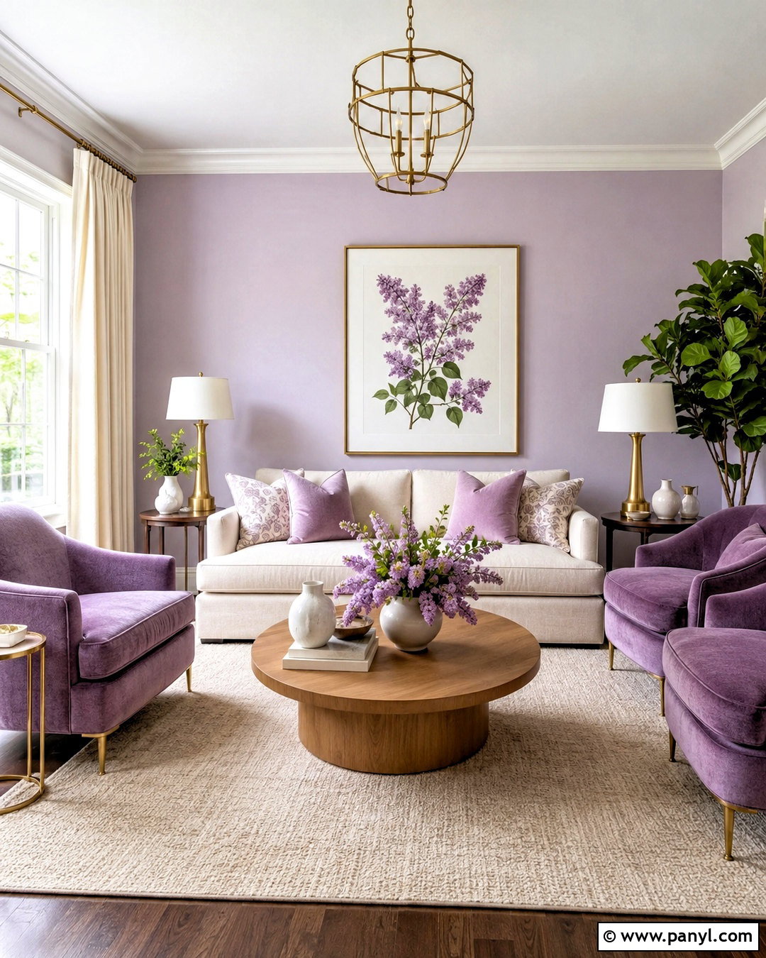 Lilac And Cream Living Room - 20 lilac decor ideas