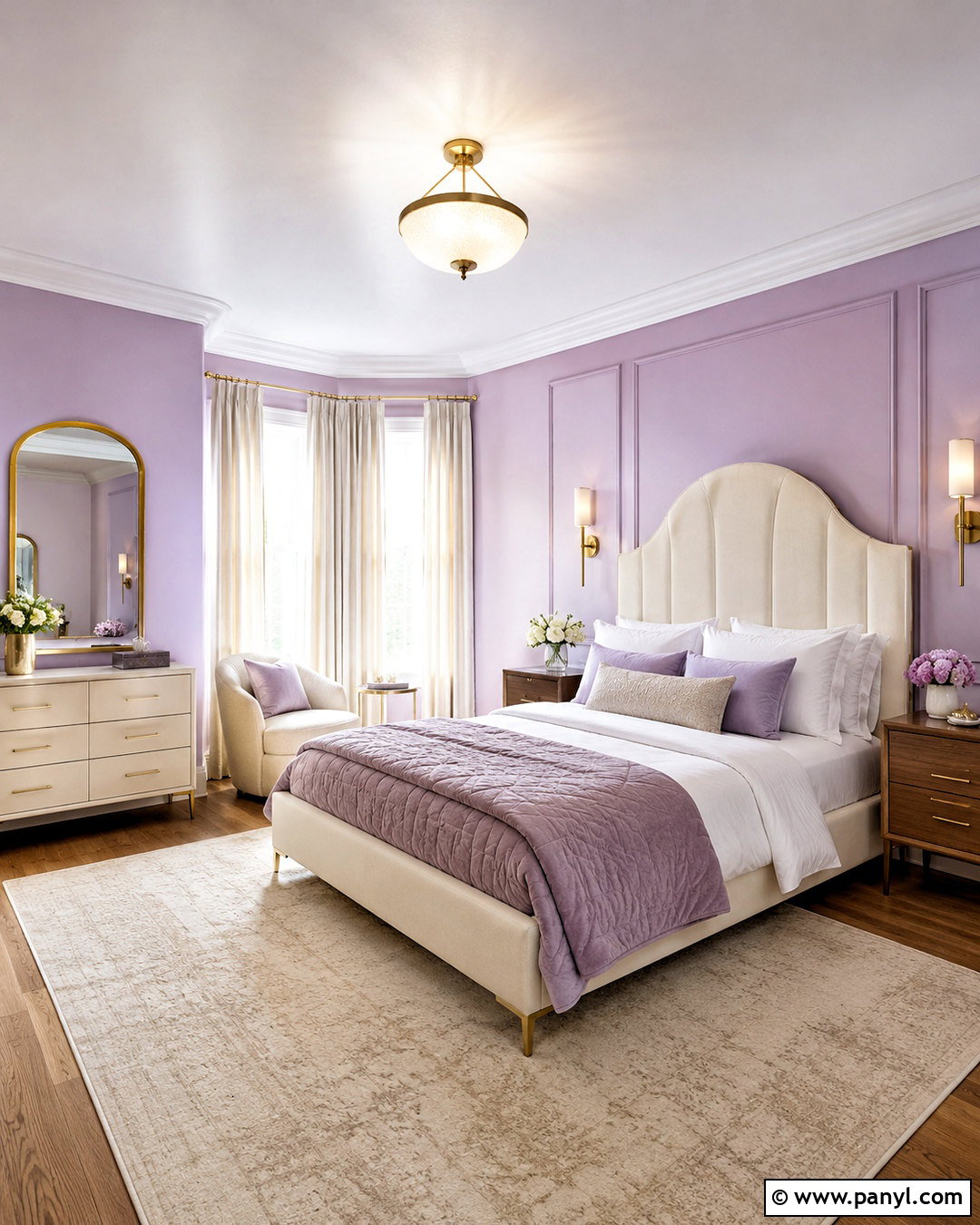 Lilac And Gold Bedroom - 20 lilac bedroom ideas