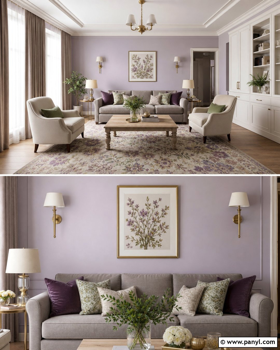 Lilac And Ivory Living Room Walls - 30 Colour For Living Room Wall Indian Ideas