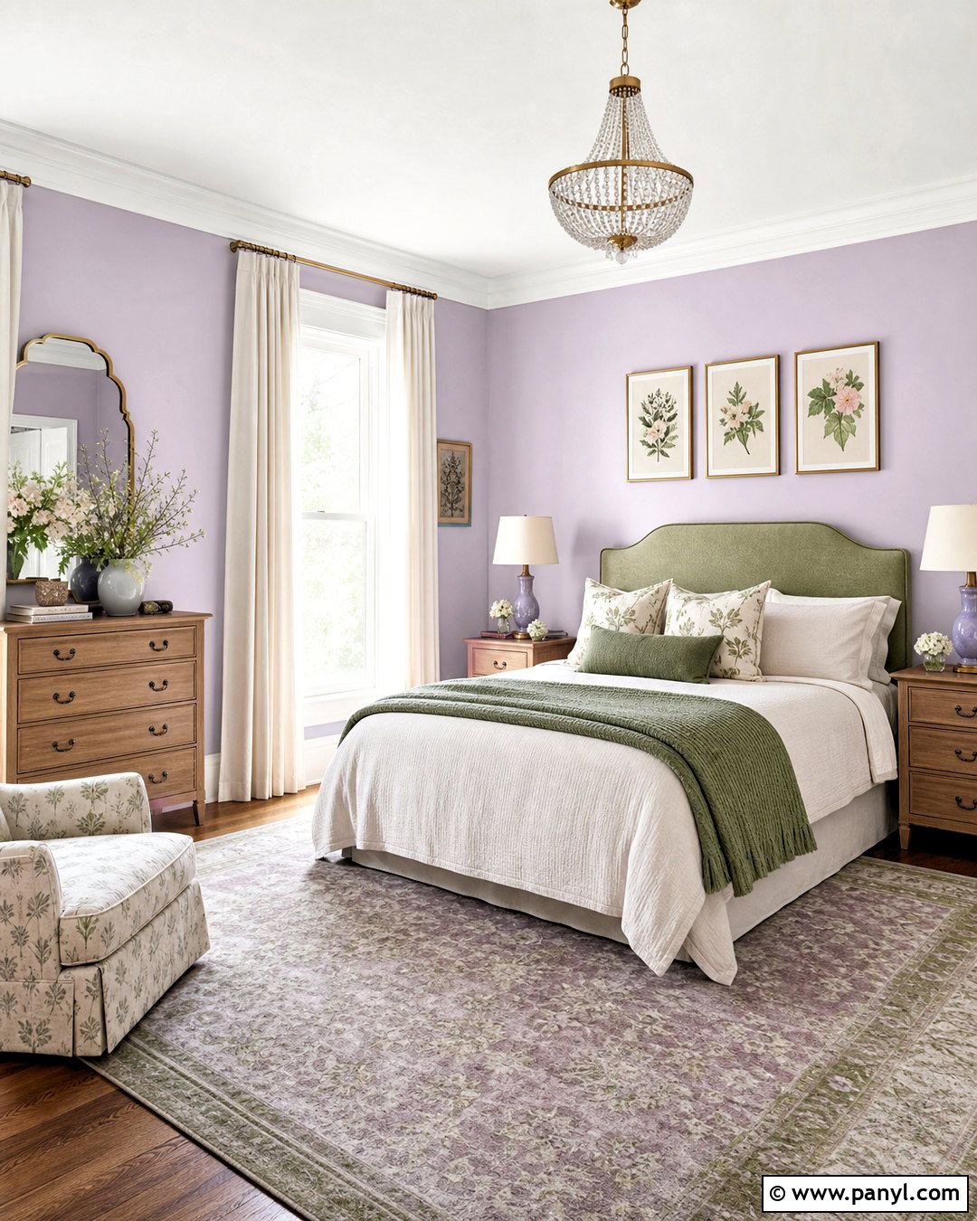 Lilac And Sage Bedroom - 20 bedroom pastel colors room ideas