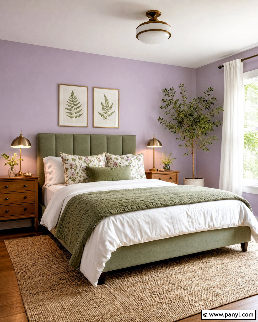 Lilac And Sage Green Bedroom - 20 lilac wall paint ideas