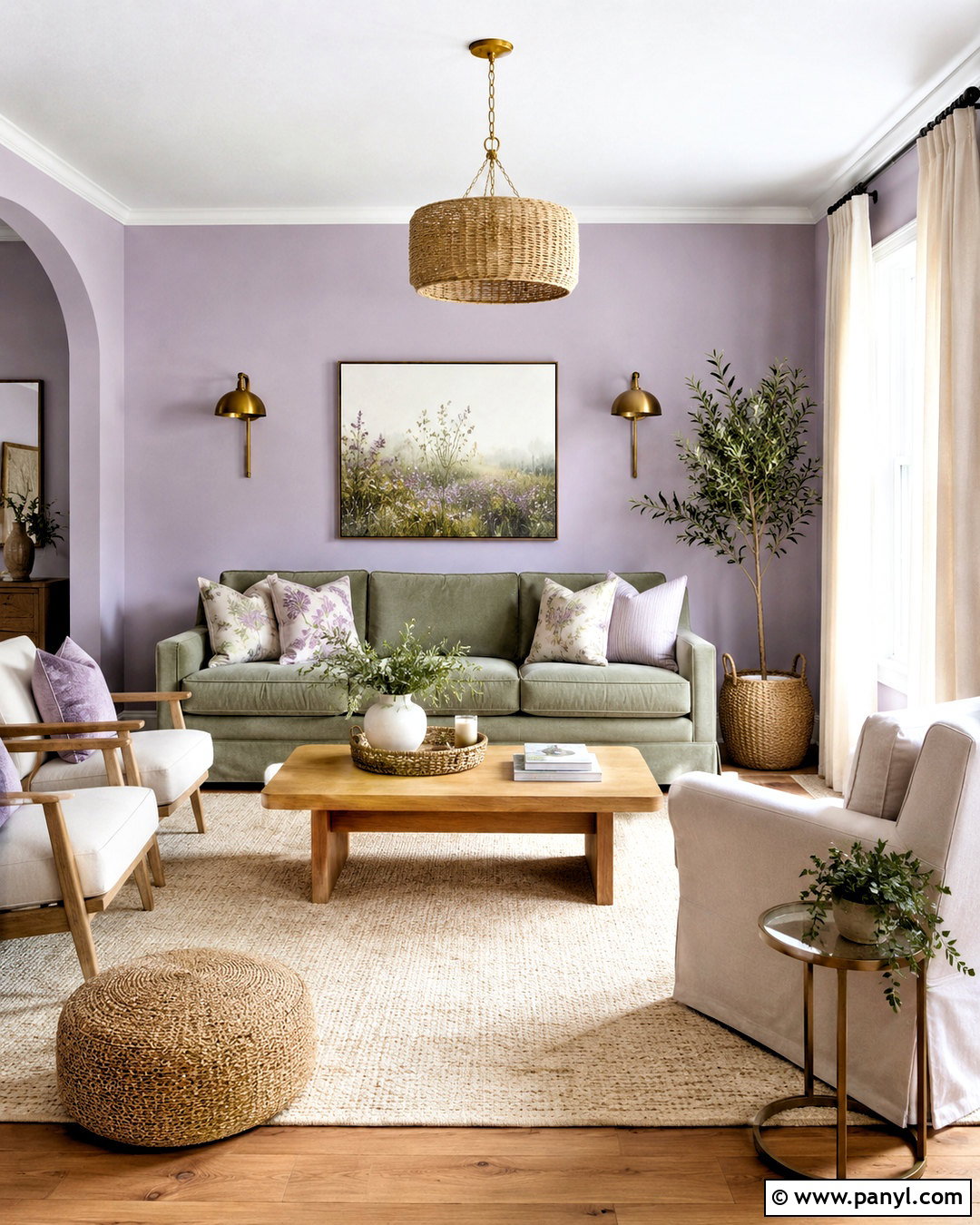 Lilac And Sage Green Living Room - 20 lilac living room ideas