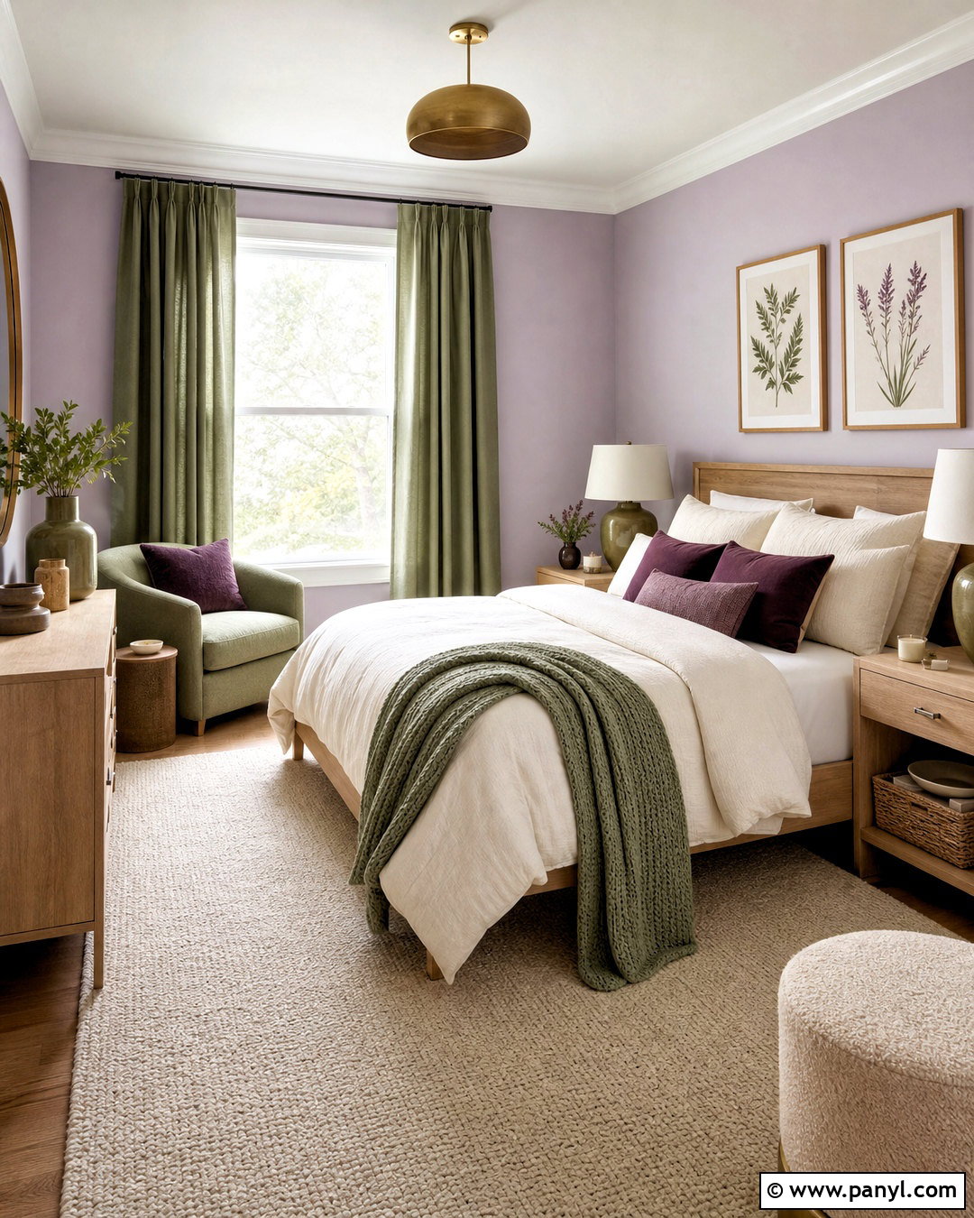 Lilac And Sage Green Room Color Combination - 20 aesthetic room colour combination ideas