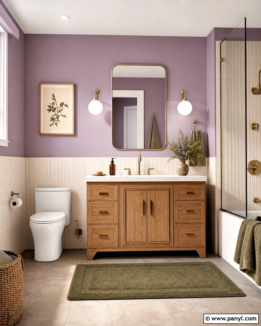 Lilac Bathroom - 20 fun bathroom colors