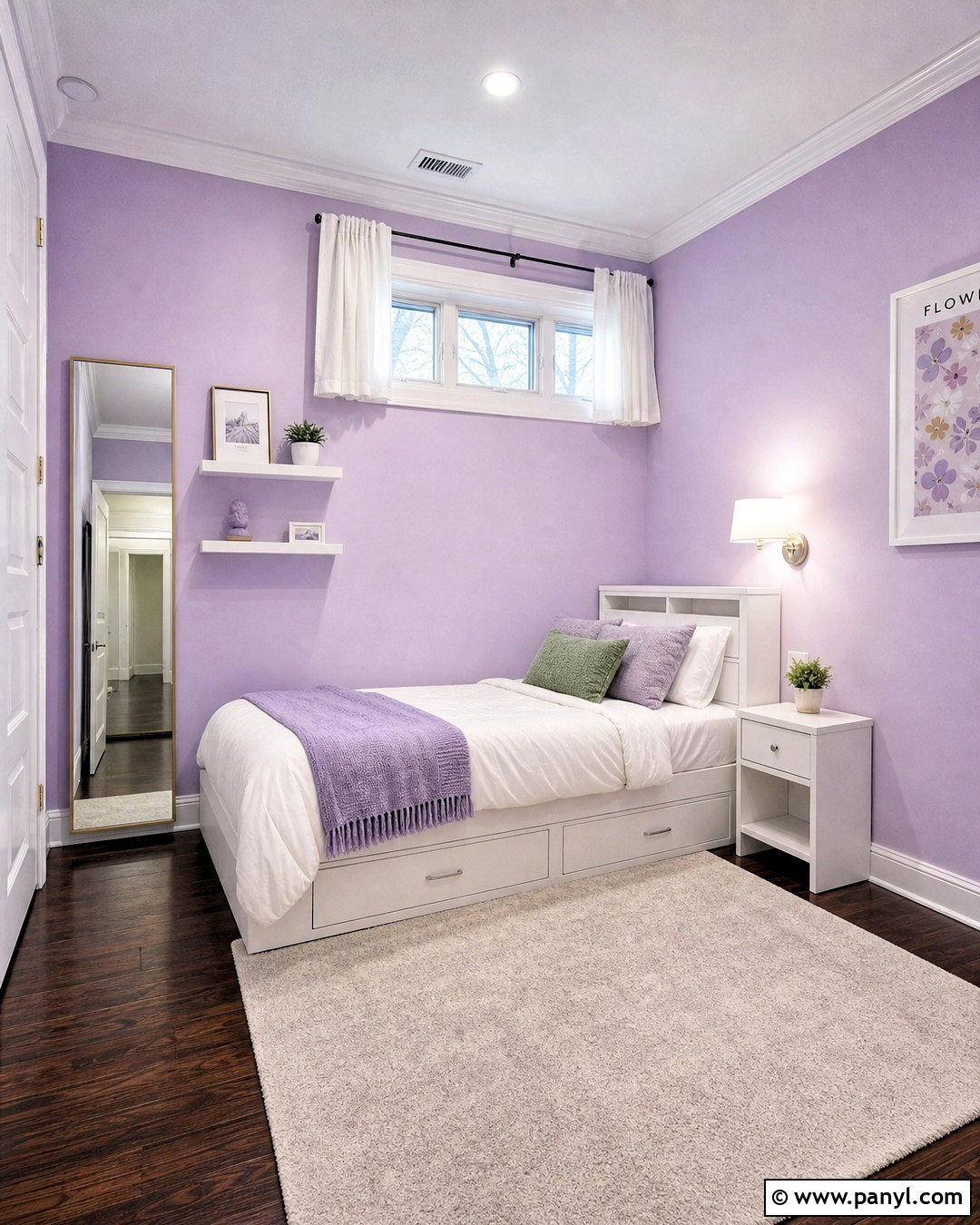Lilac Bedroom Walls In A Small Room - 20 lilac bedroom walls