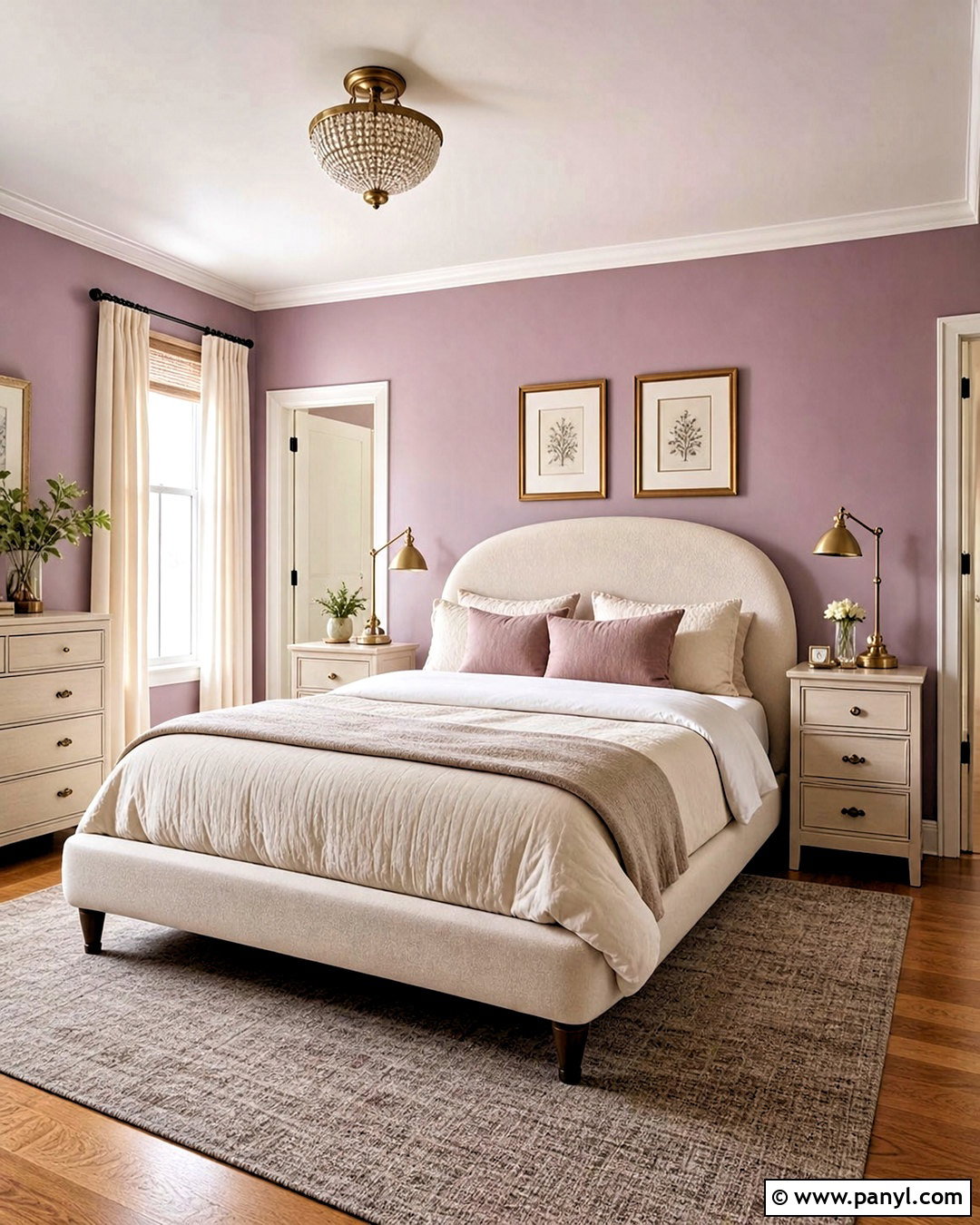 Lilac Bedroom Walls With Cream Furniture - 20 lilac bedroom walls