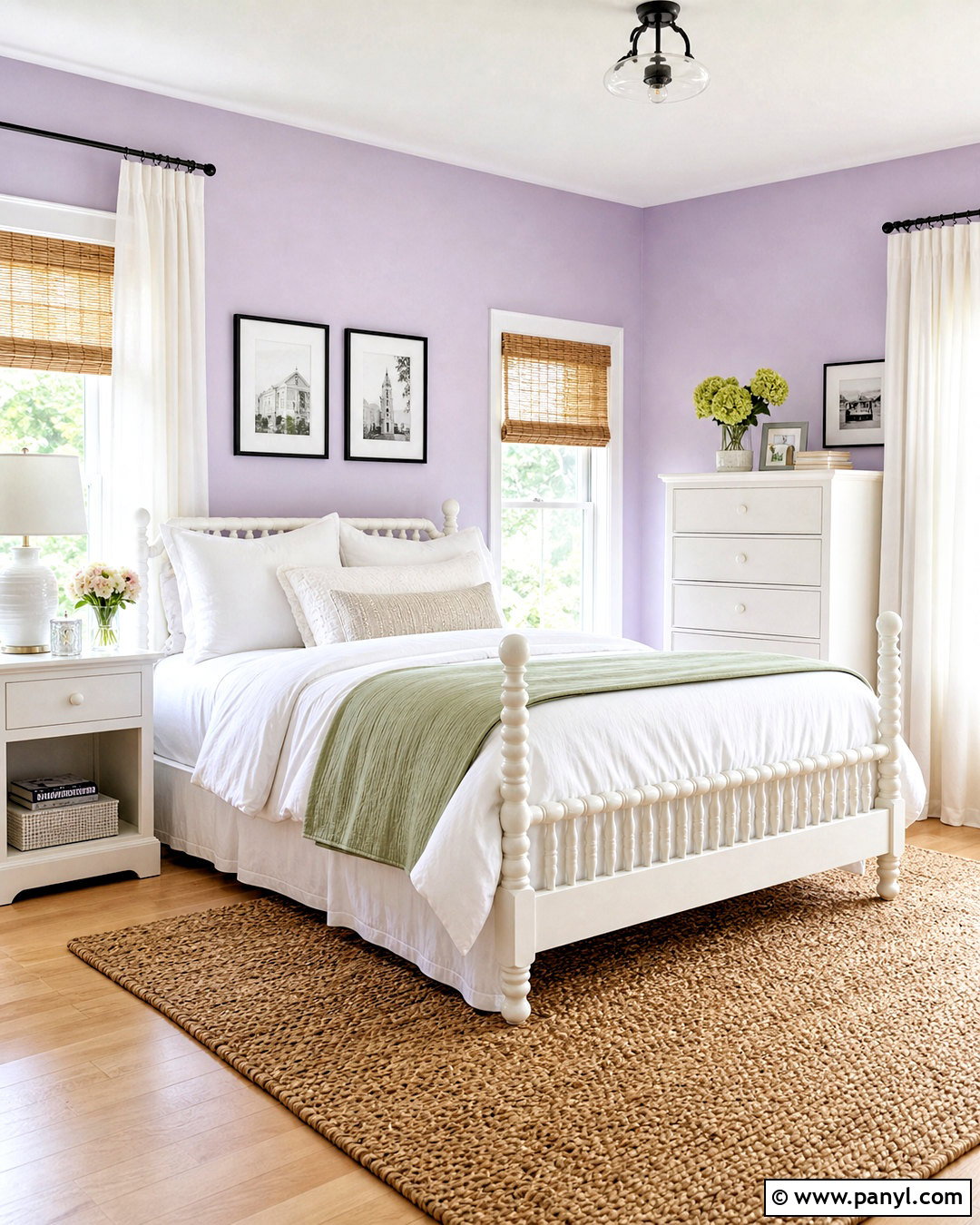 Lilac Bedroom Walls With White Furniture - 20 purple bedroom walls paint ideas