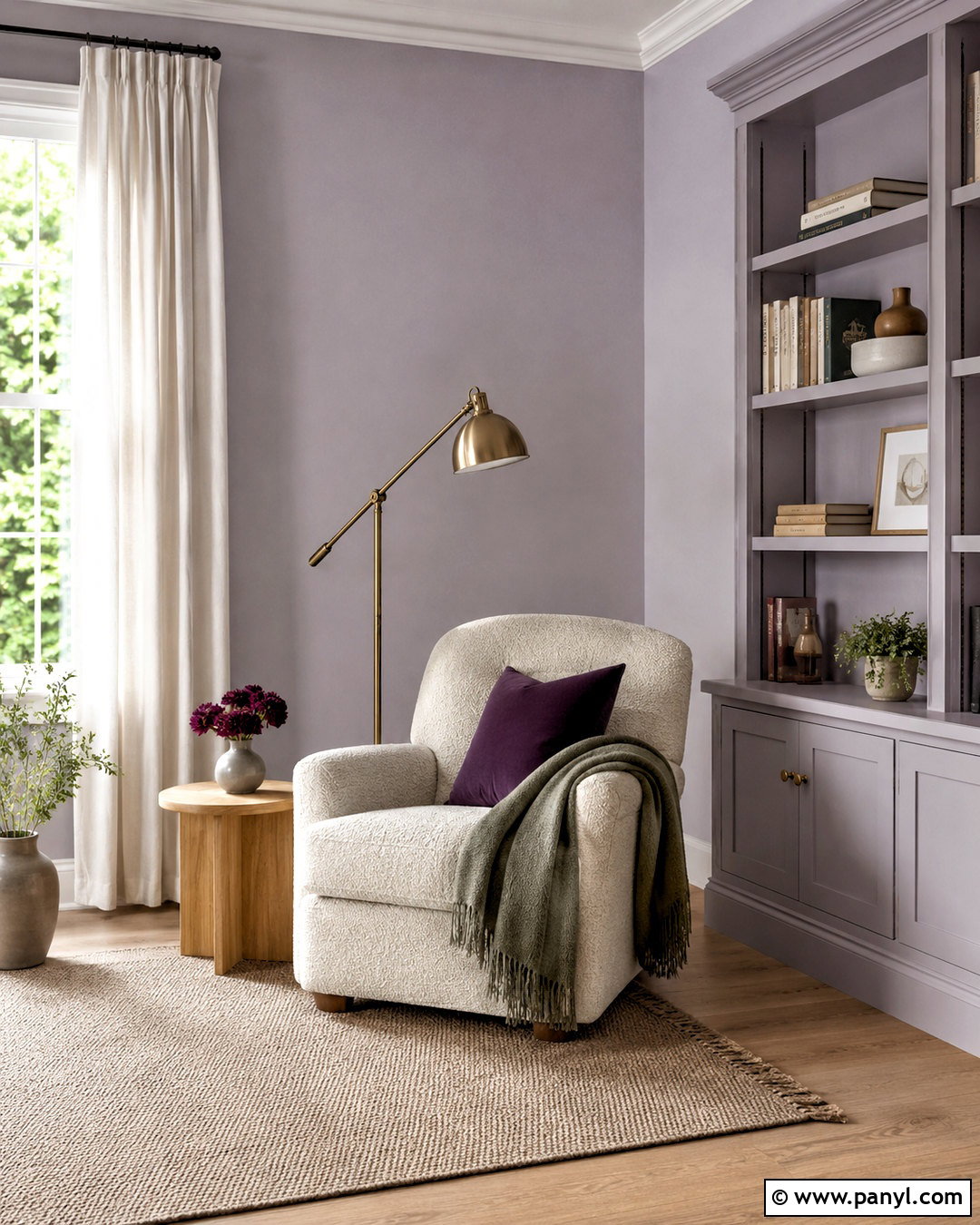 Lilac Gray Wall Color - 20 Wall Colors To Brighten A Room Ideas