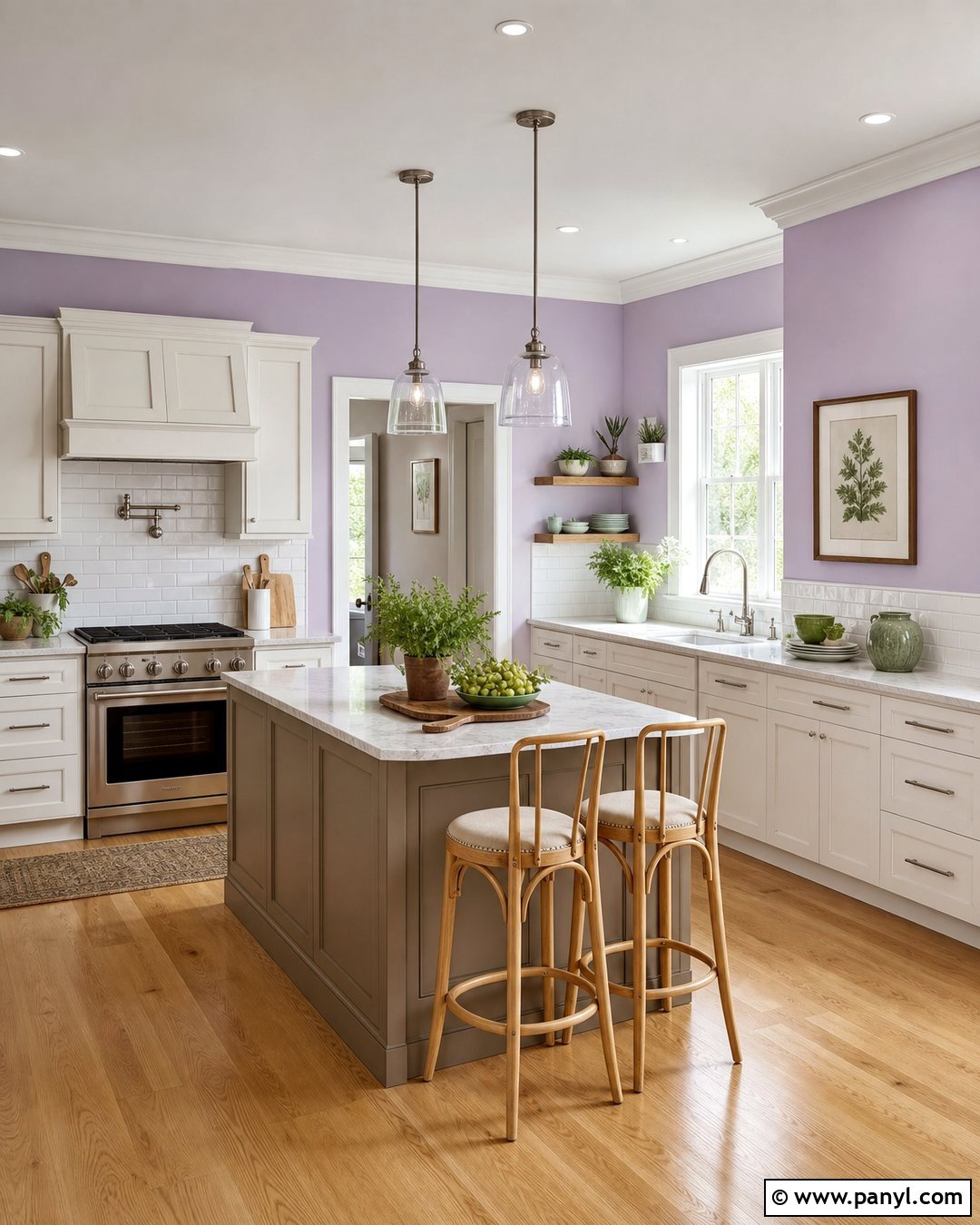 Lilac Kitchen Wall Colour - 45 kitchen wall colour ideas