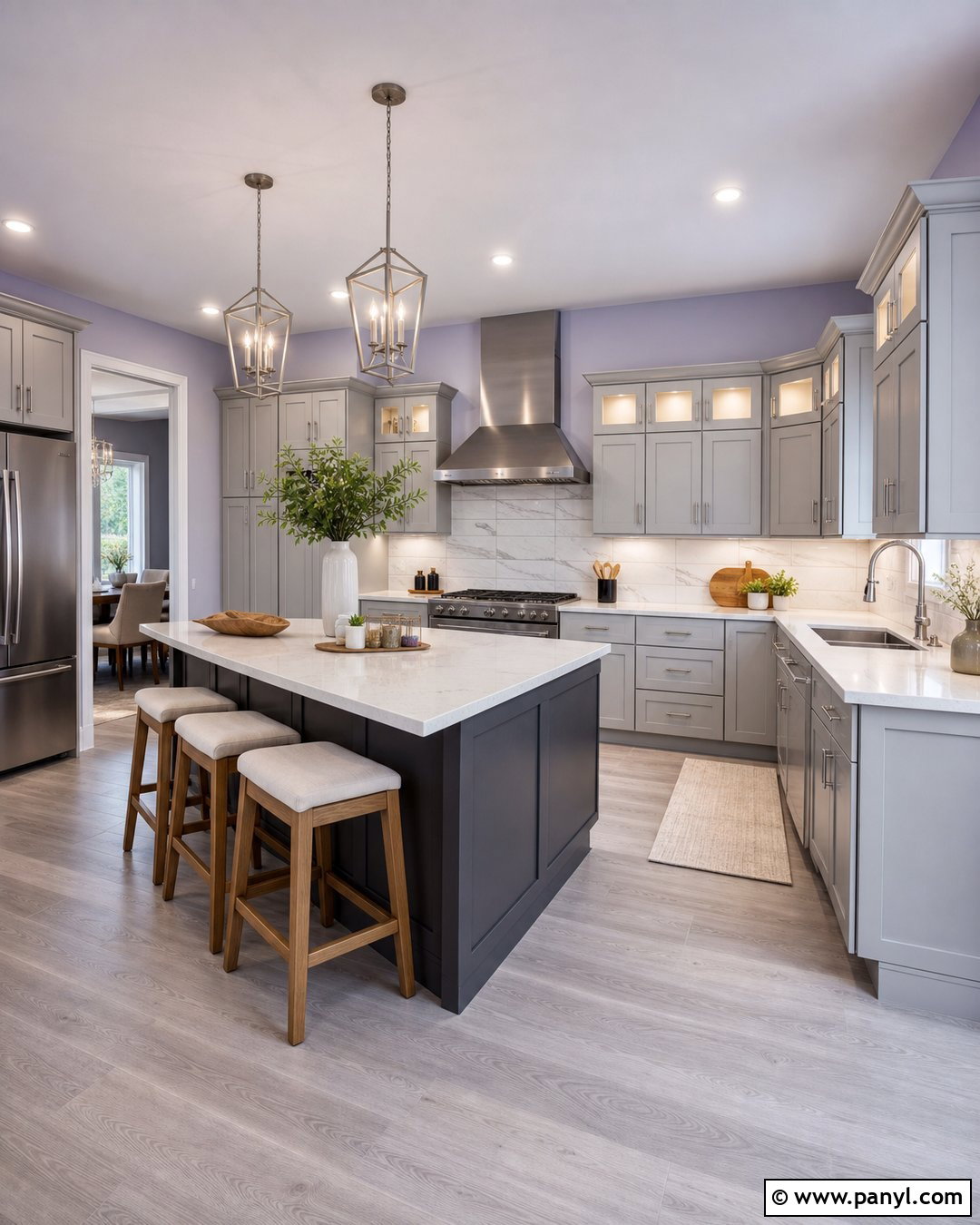 Lilac Kitchen Walls With Gray Cabinets - 25 lilac kitchen walls