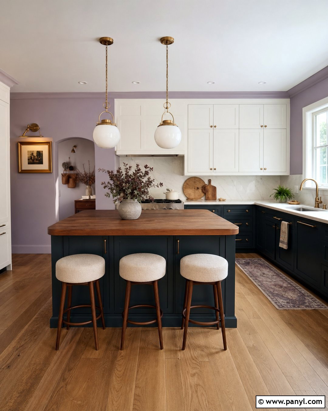 Lilac Kitchen Walls With Teal Cabinets - 25 lilac kitchen walls