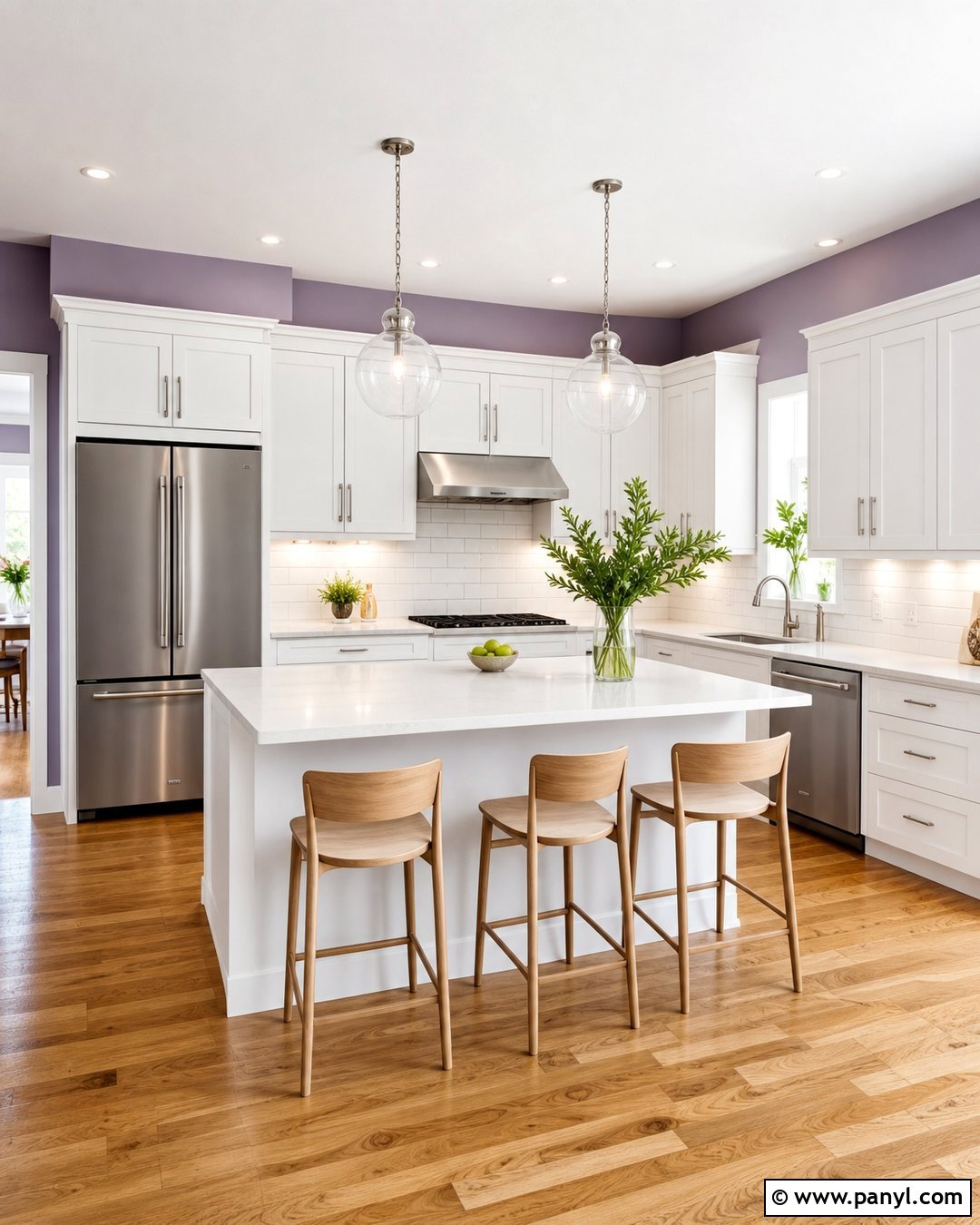 Lilac Kitchen Walls With White Cabinets - 25 lilac kitchen walls