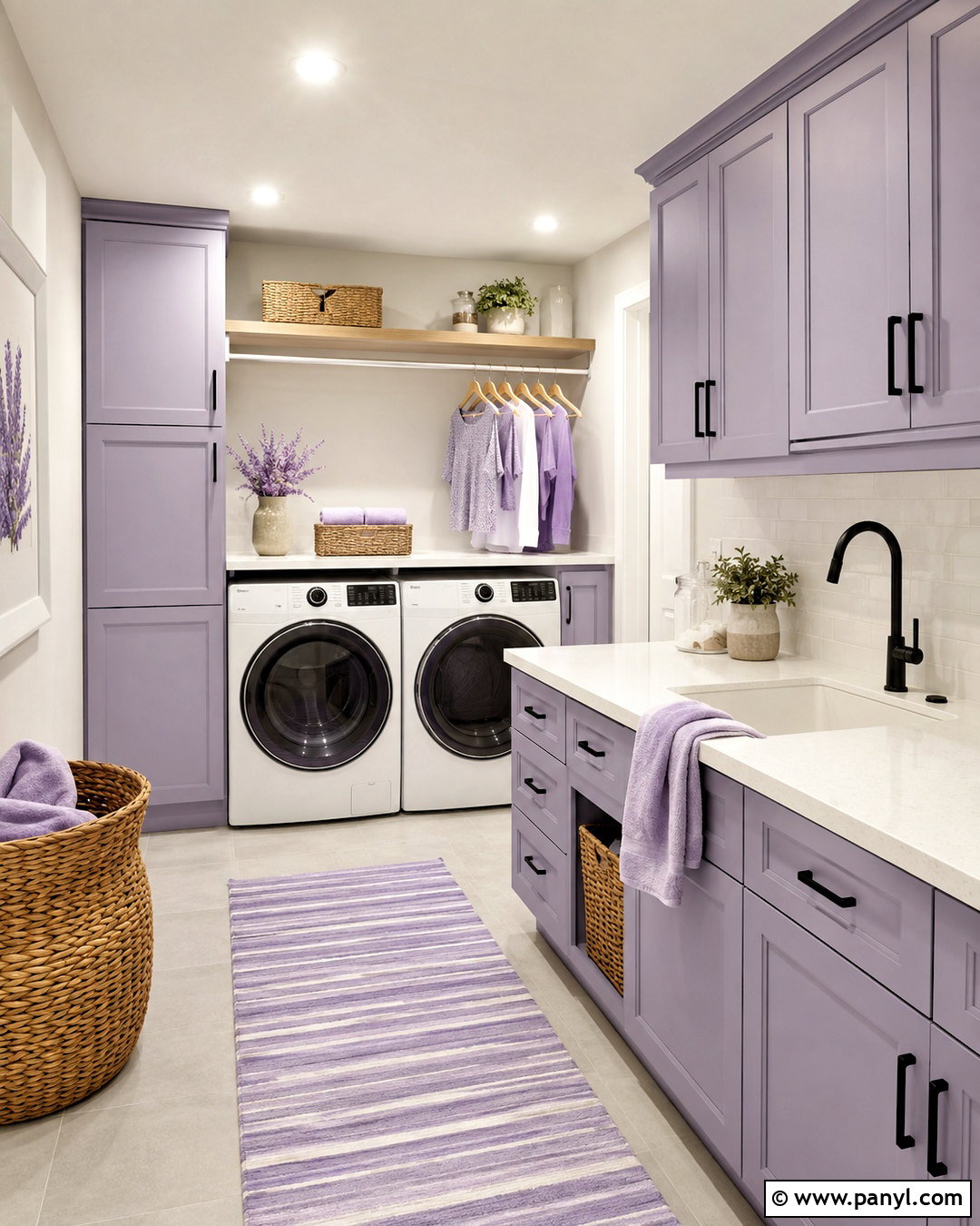 Lilac Laundry Room - 20 lilac decor ideas