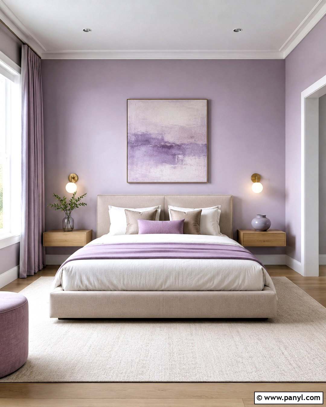 Lilac Minimalist Bedroom - 20 lilac decor ideas